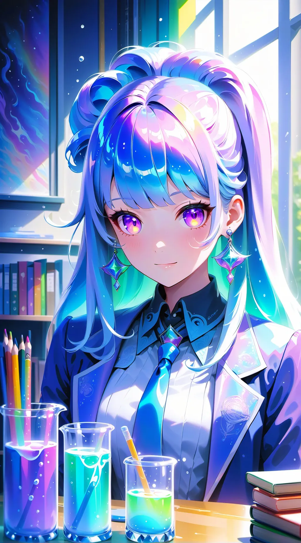 ai character: Sprunki school  background