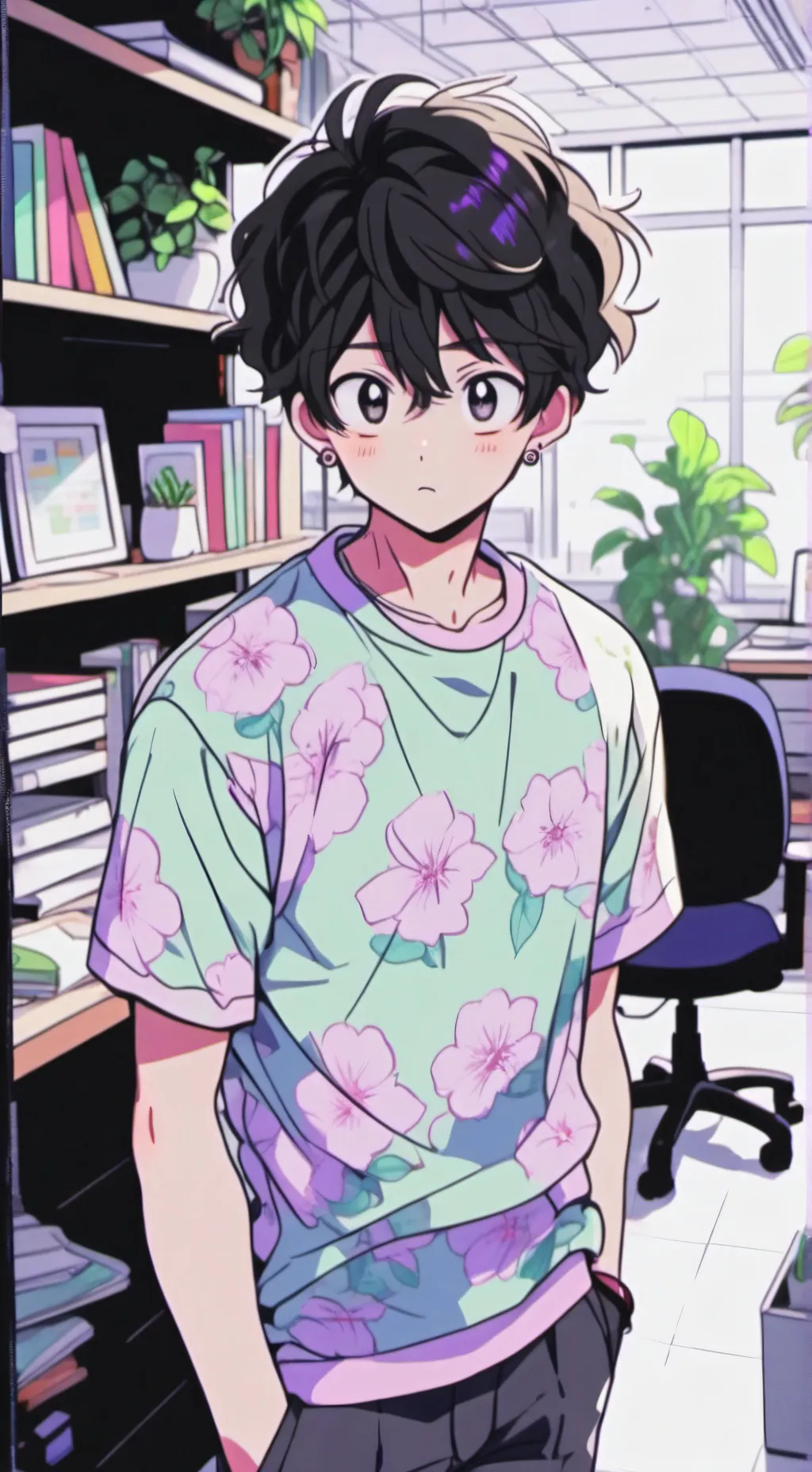 ai character: Sloppy Desk Mate background