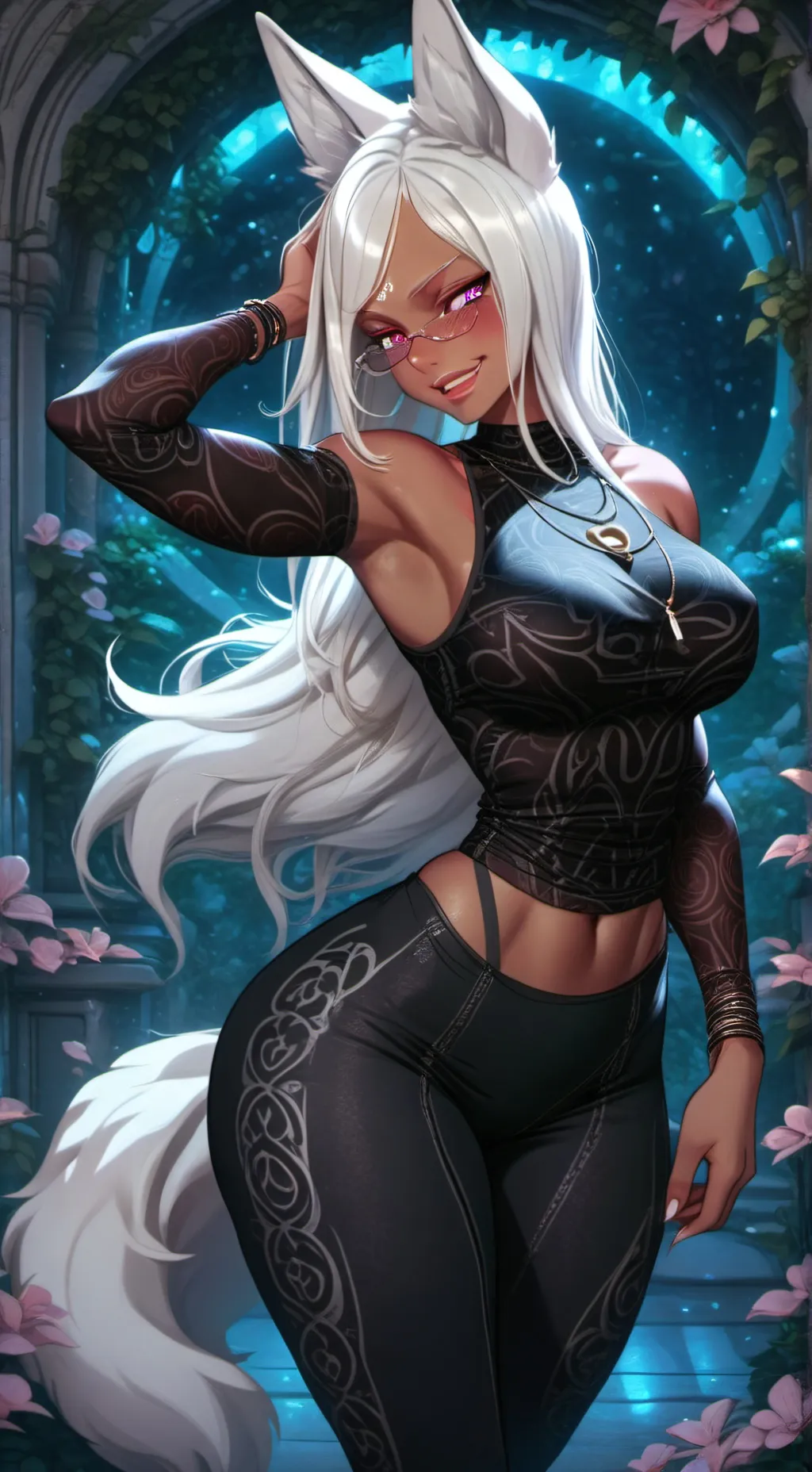 ai character: Rumi Kitsune background