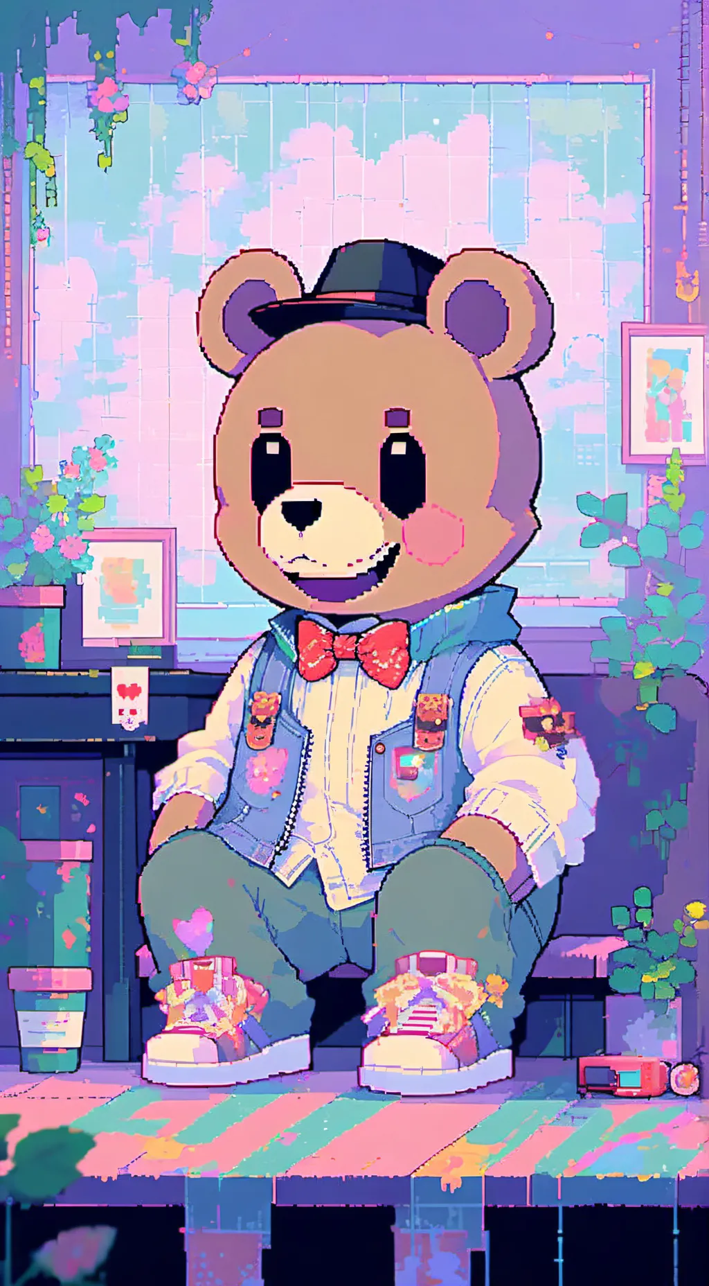 ai character: fazbear and friend background