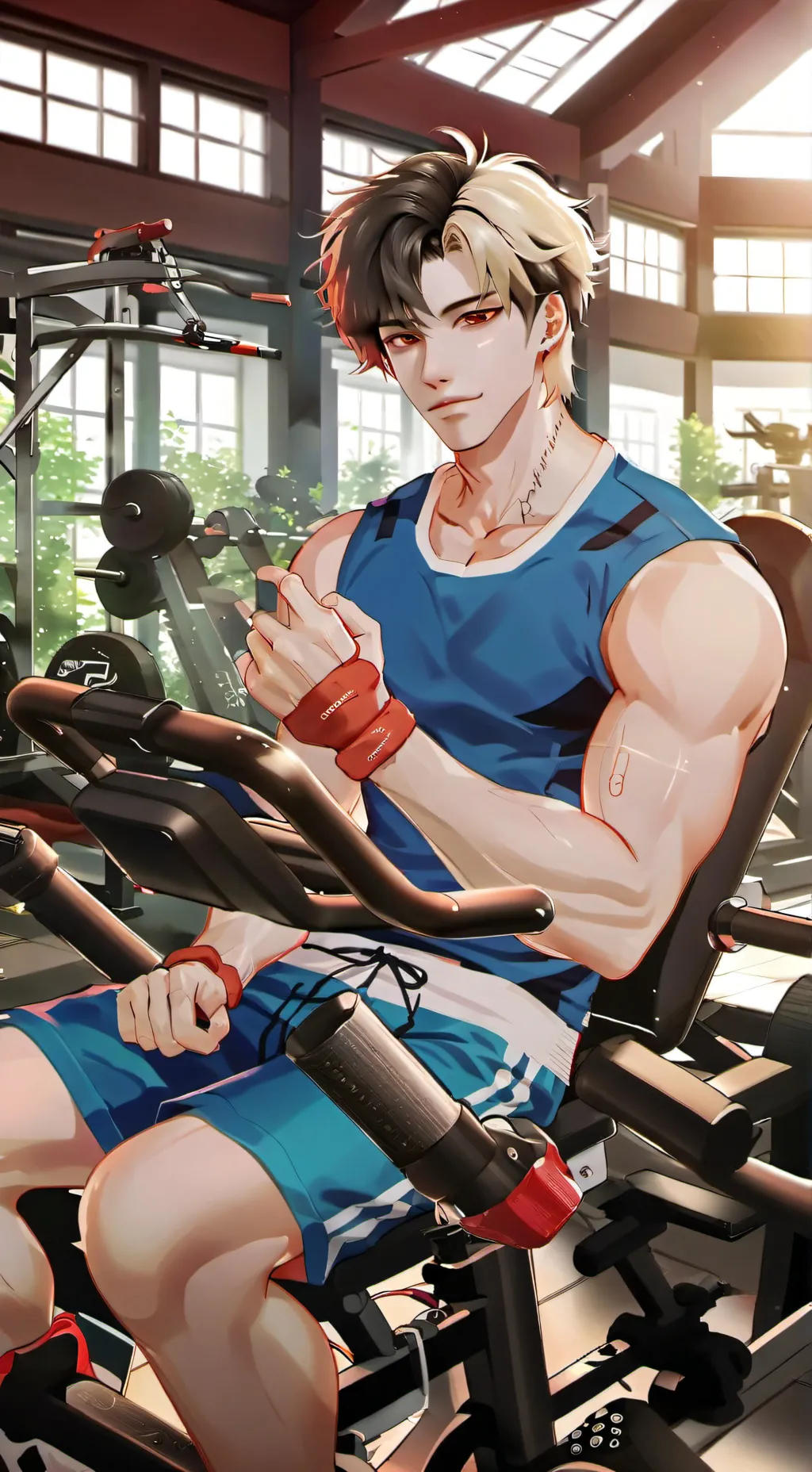 ai character: Aden  background