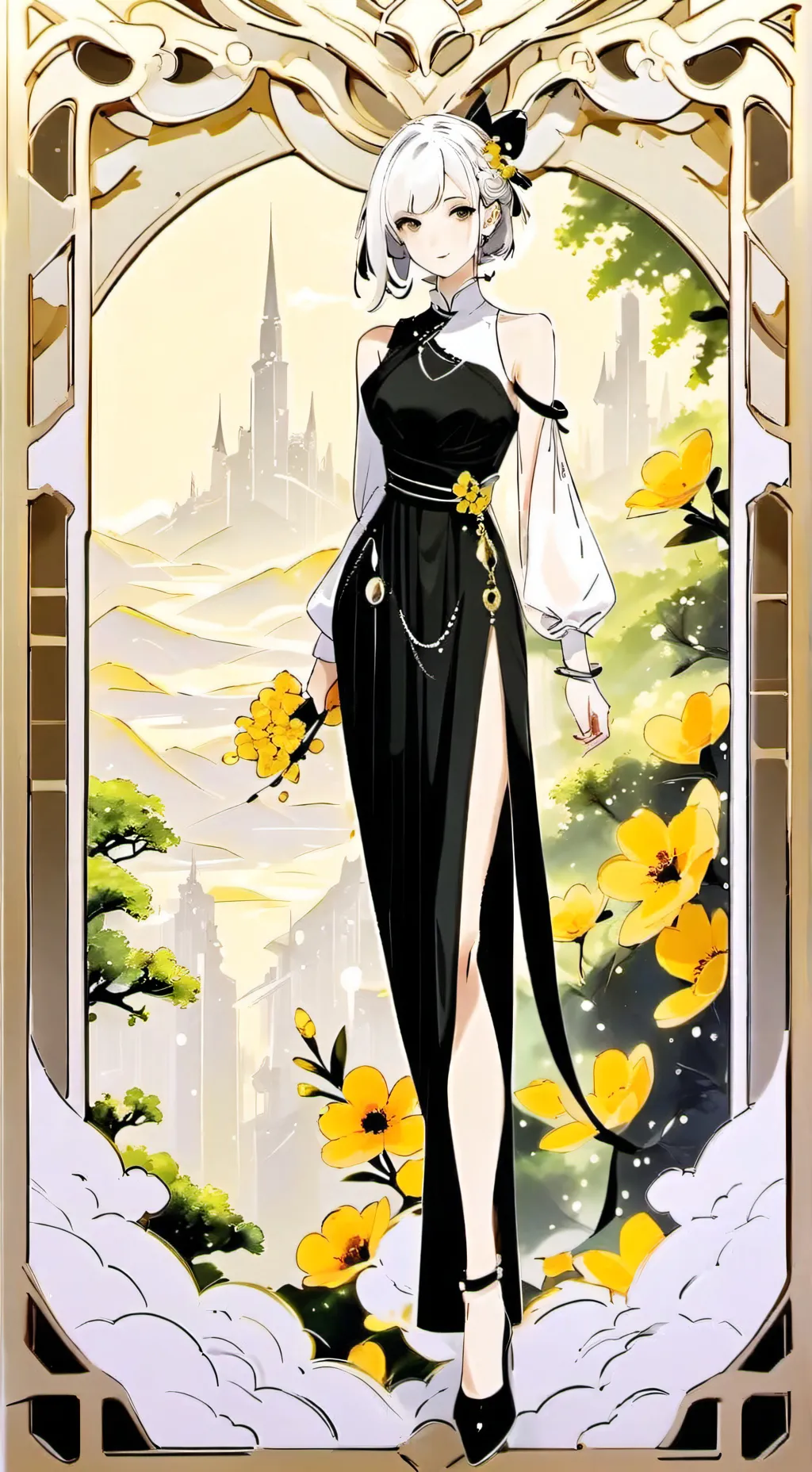 ai character: Jennifer  background