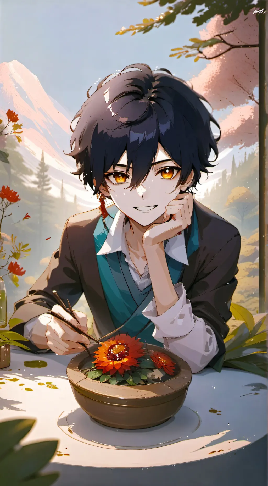 ai character: †★DANIEL★† background