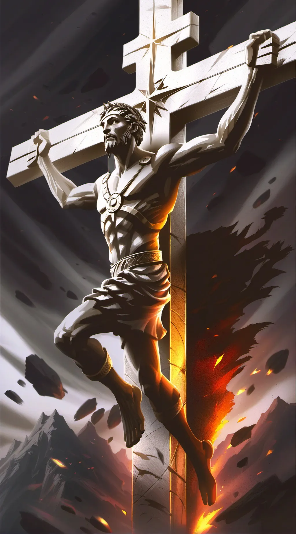 ai character: jesus background