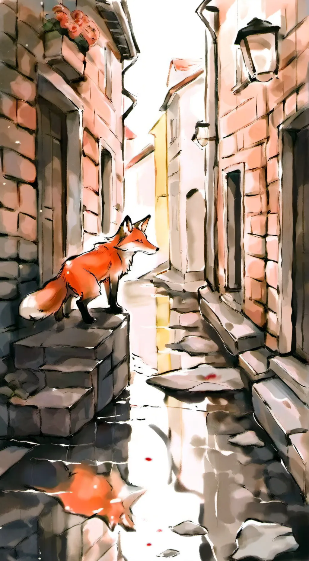 ai character: Fox background