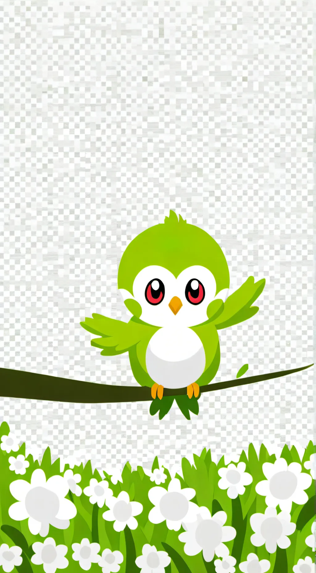 ai character: DUOLINGO  background