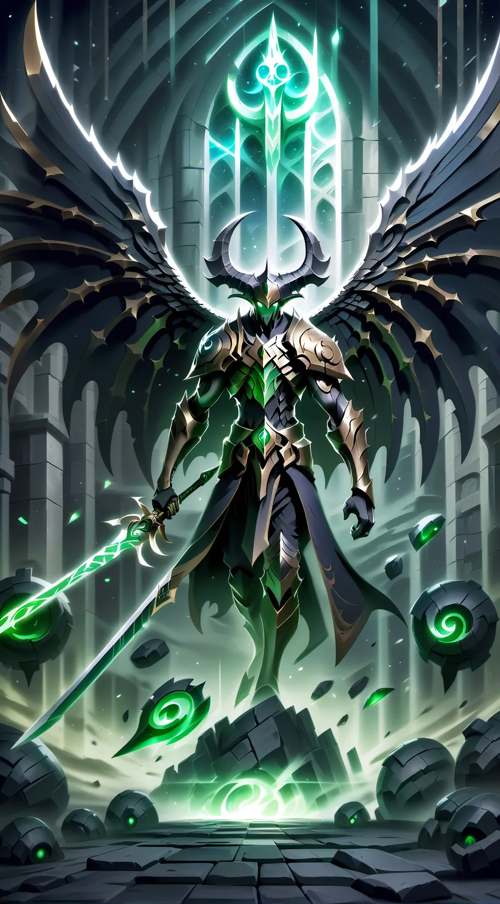 ai character: dw x gorebox background