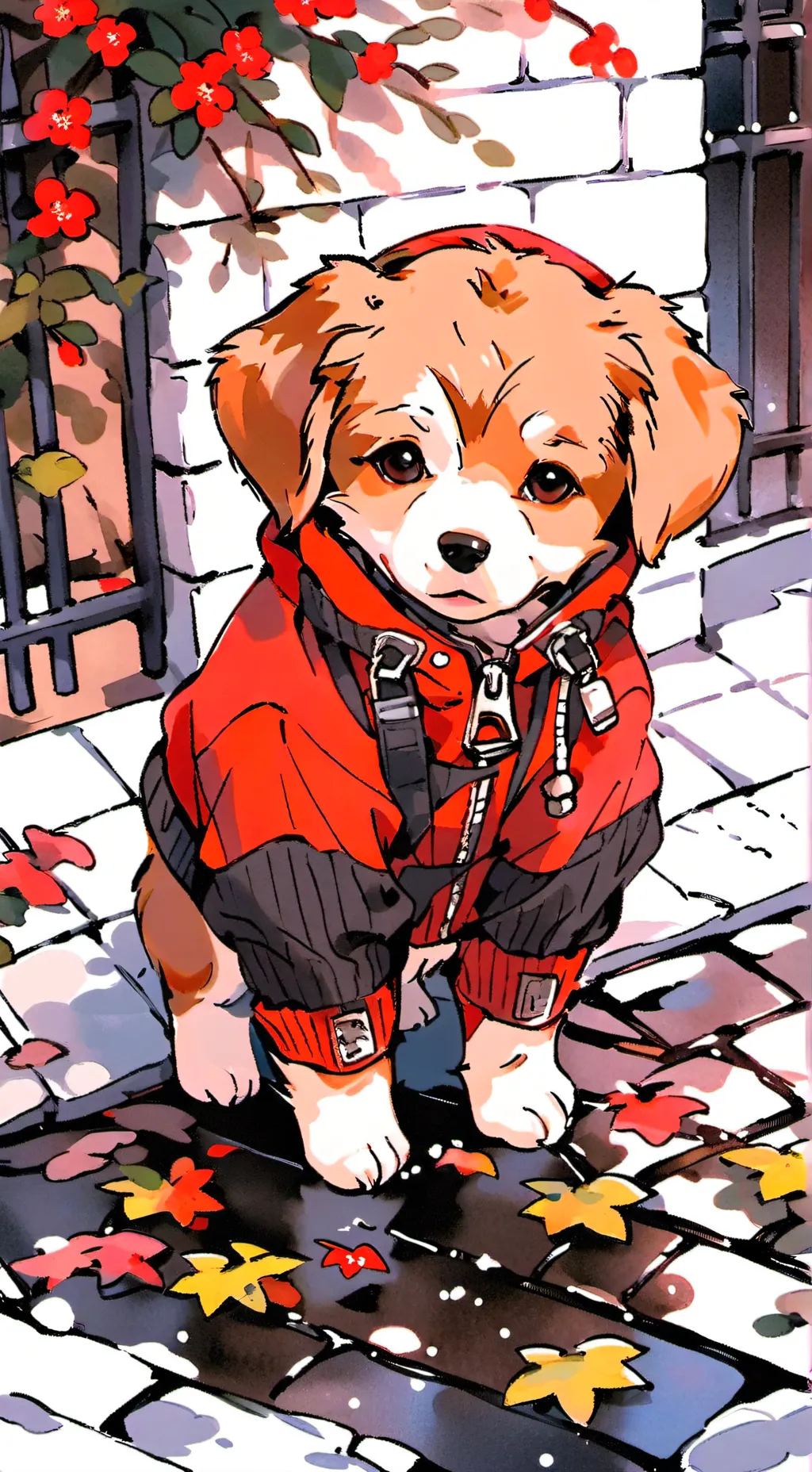 ai character: puppy background