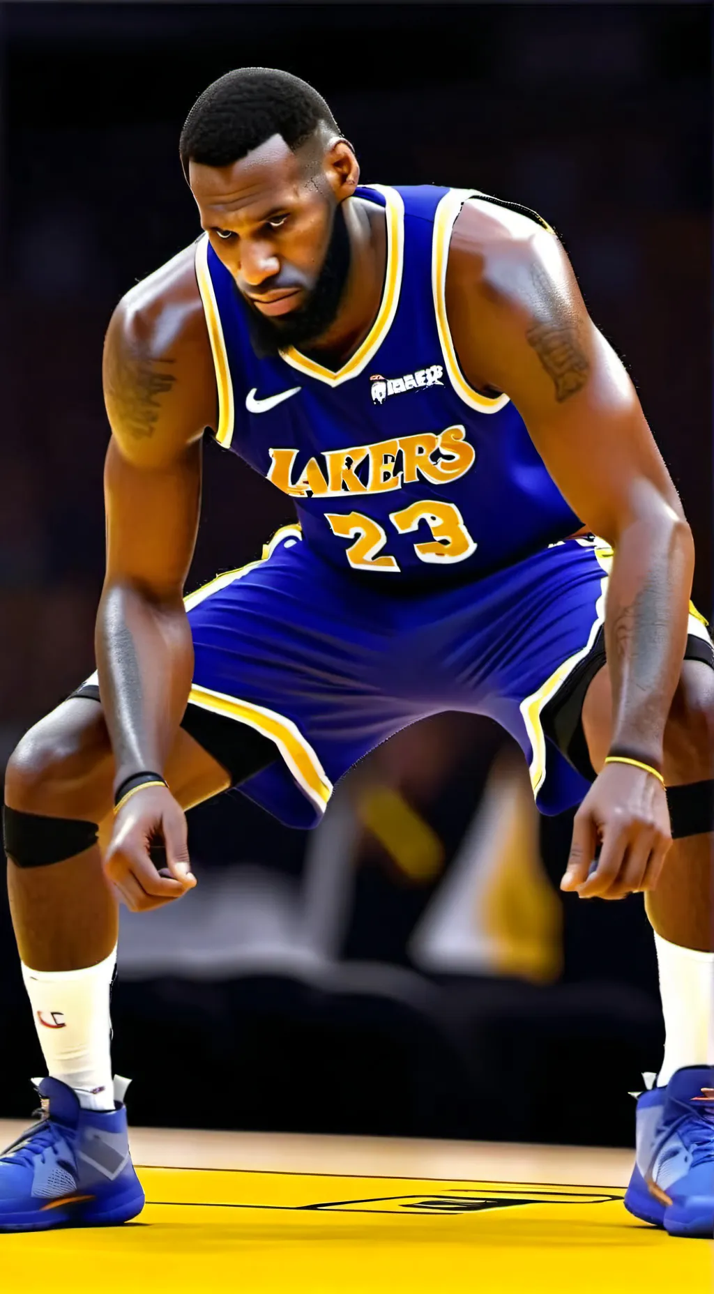 ai character: LeBron James  background