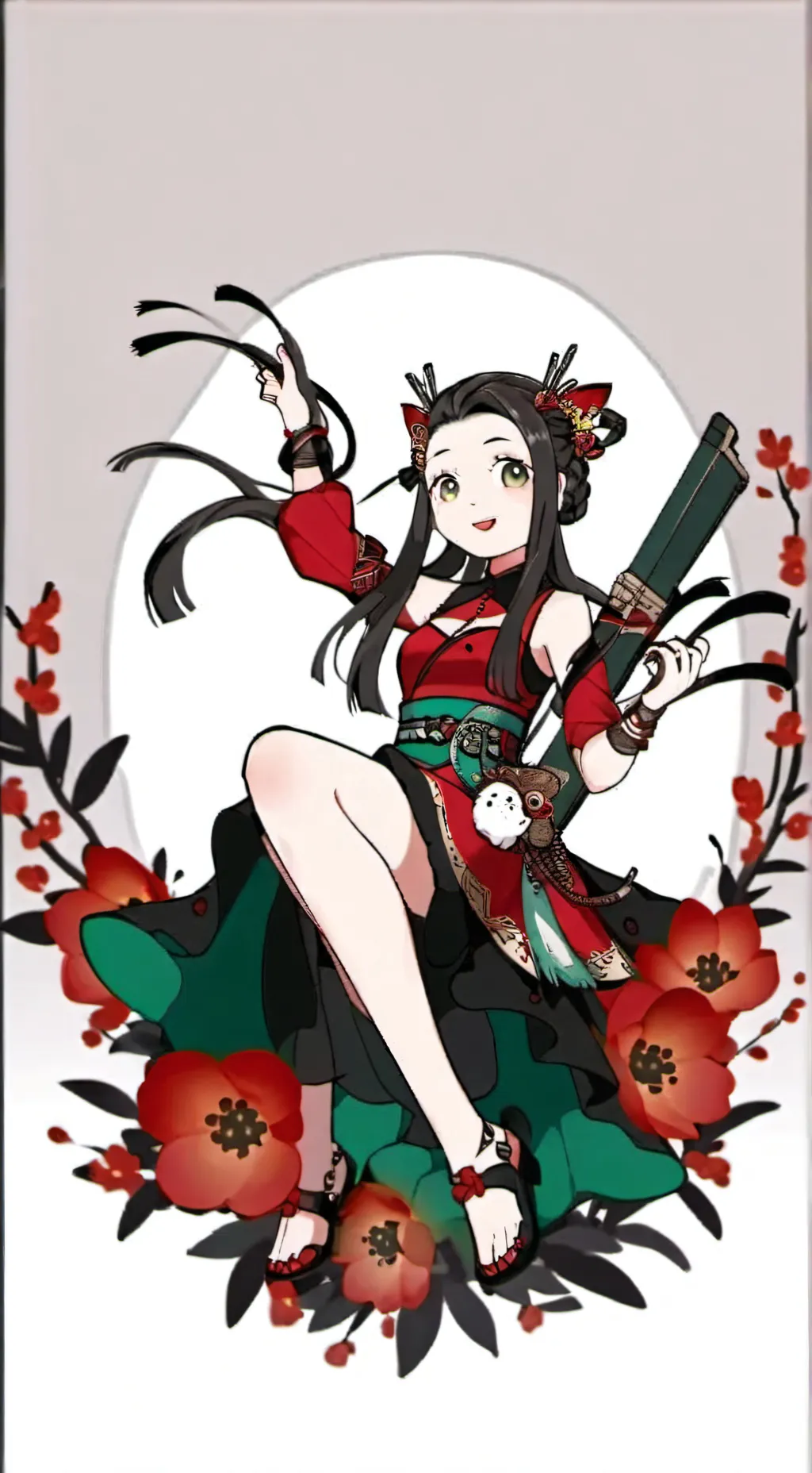 ai character: Alegría  background