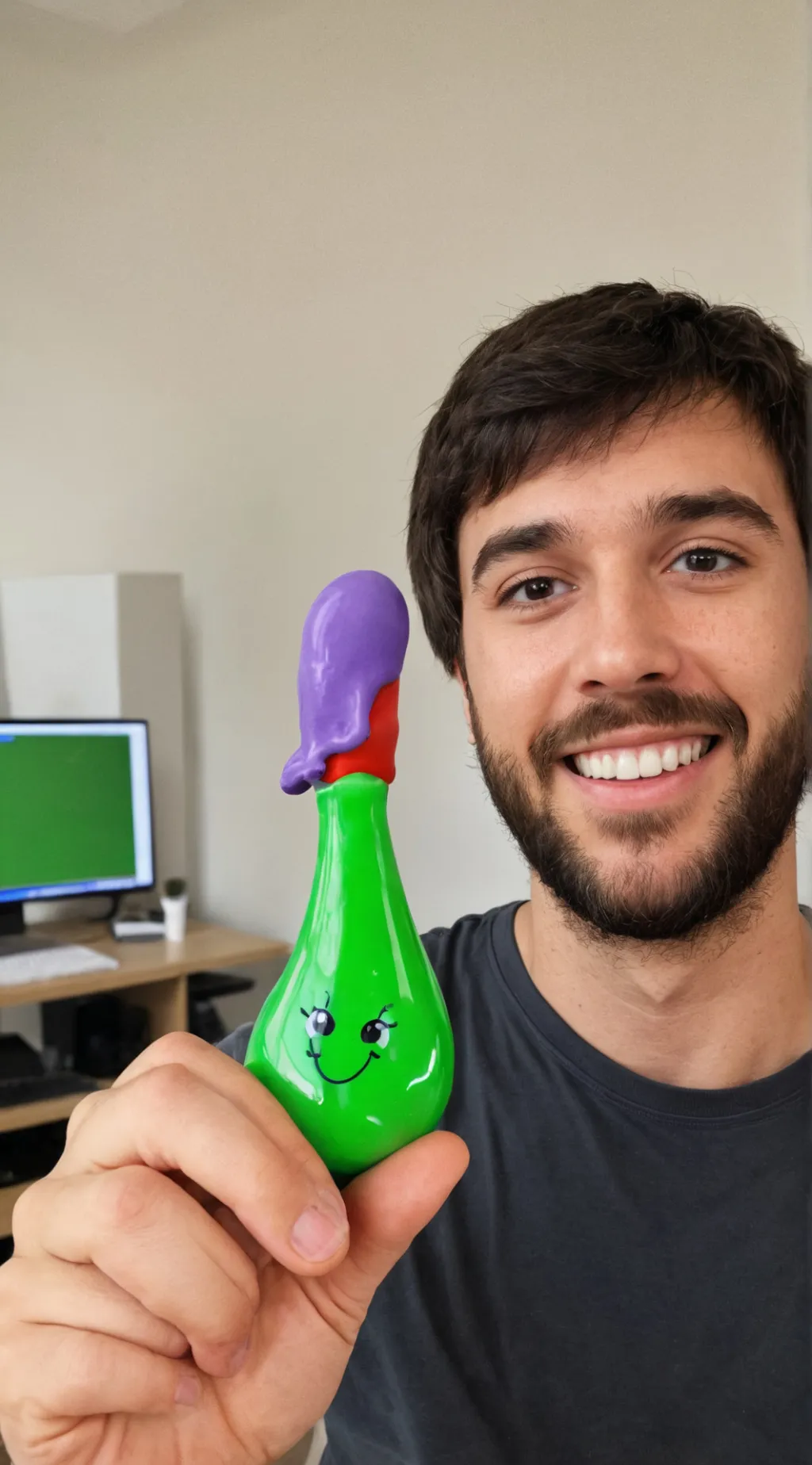 ai character: BFDI in real life background