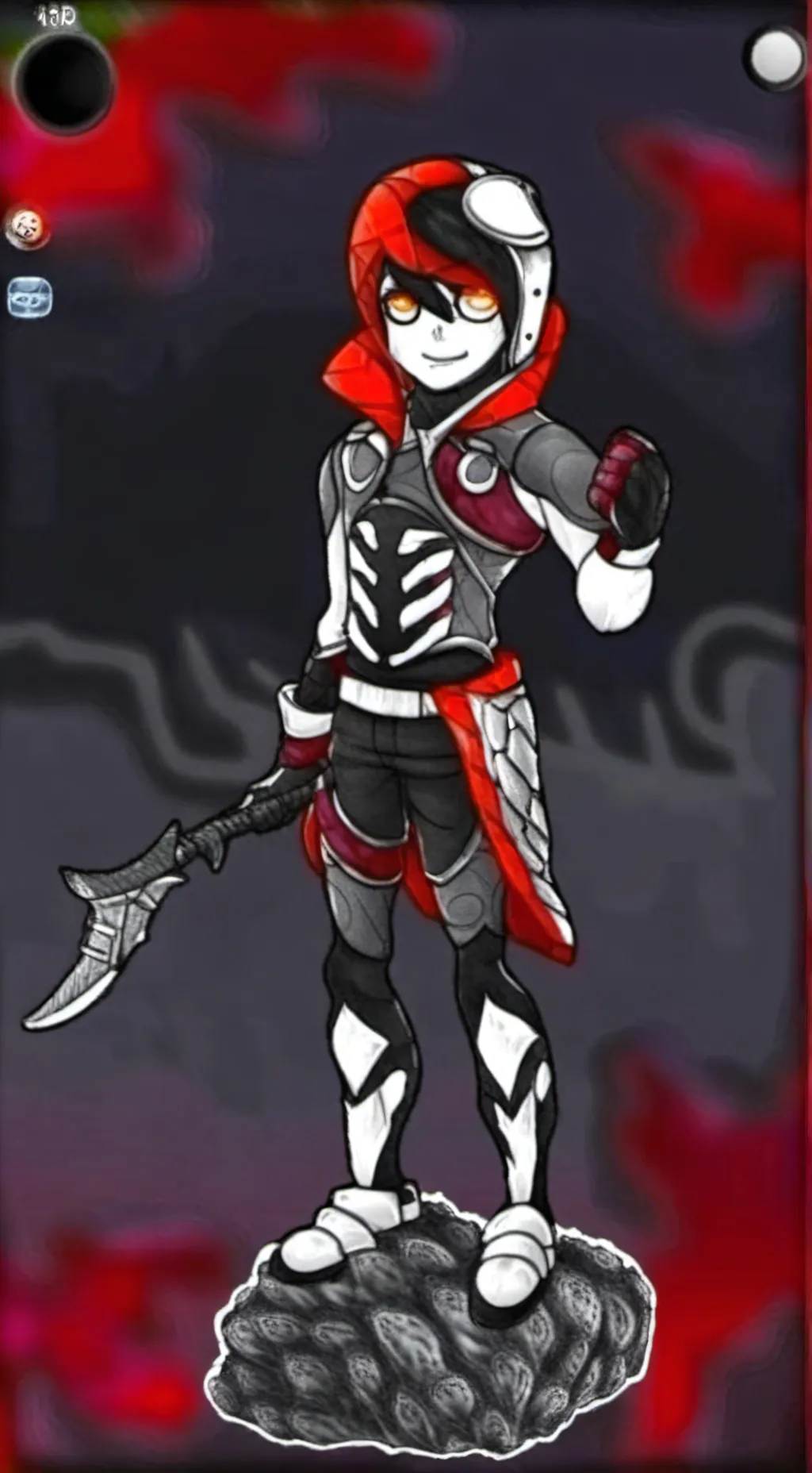 ai character: md n x echo background