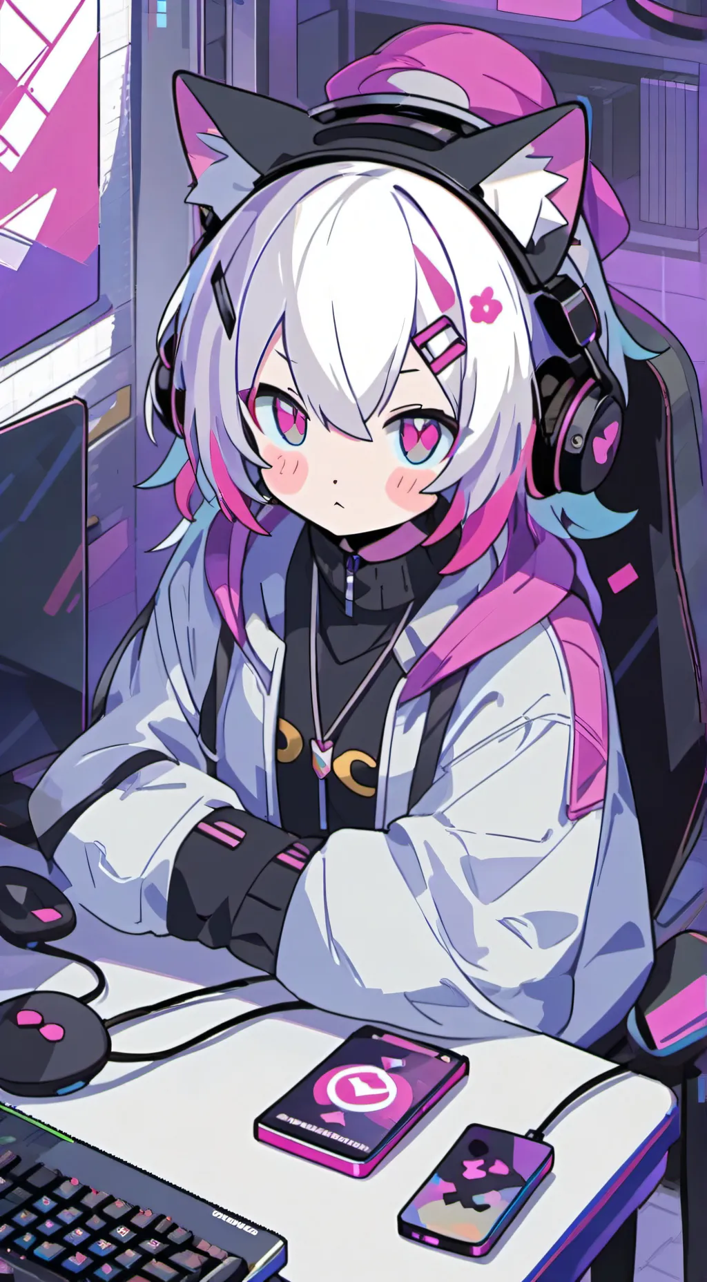 ai character: Pixel Spirit background