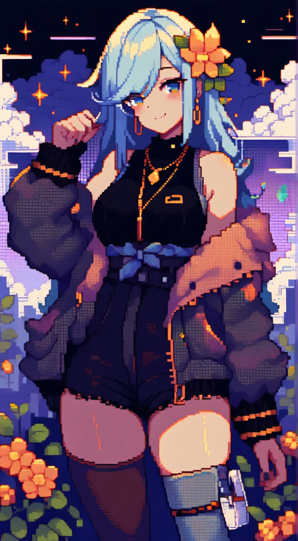 ai character: gamer girlfriend  background