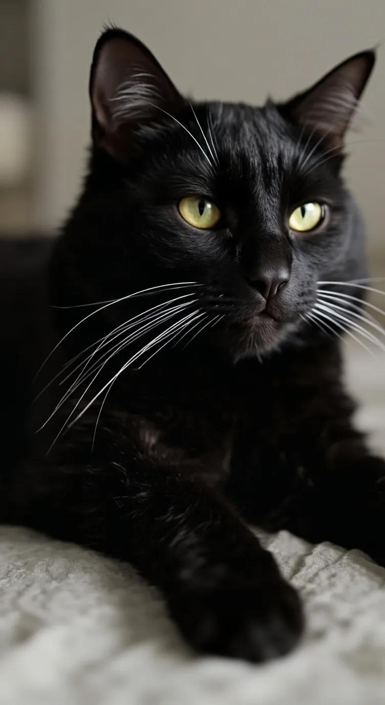 ai character: Black Tabby Kitten background