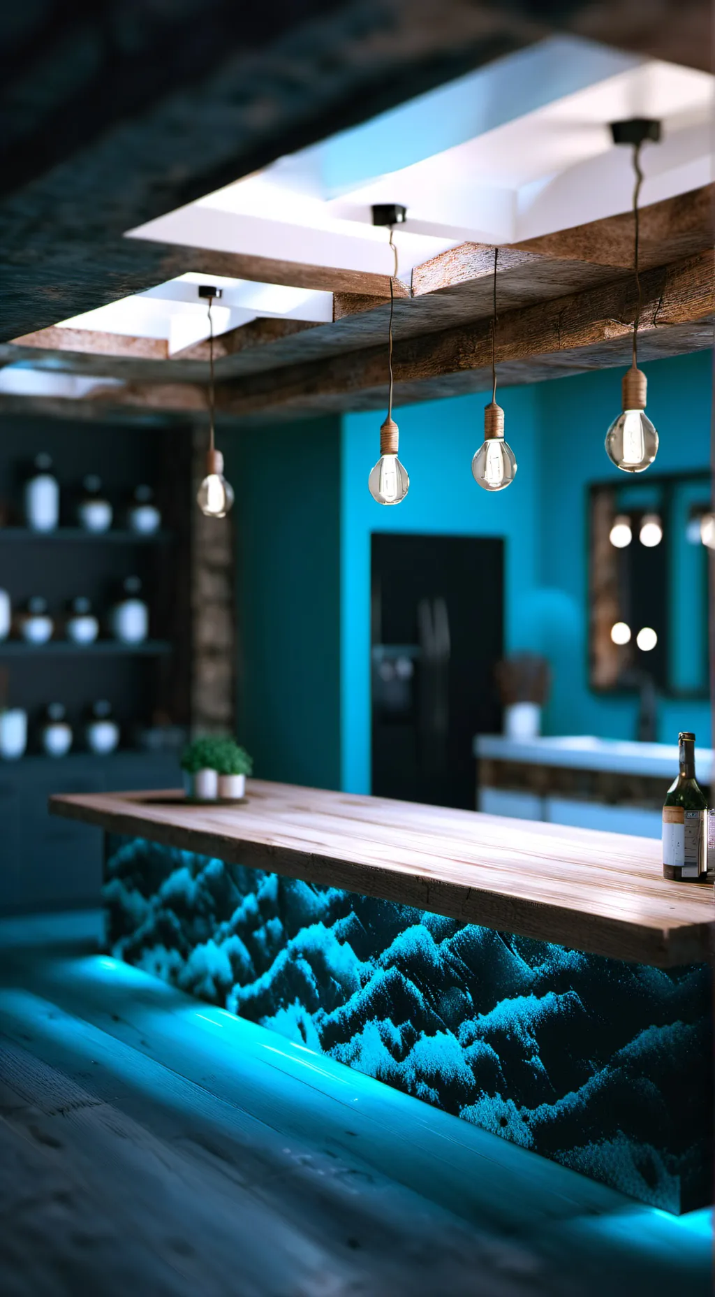 ai character: BASEMENT background