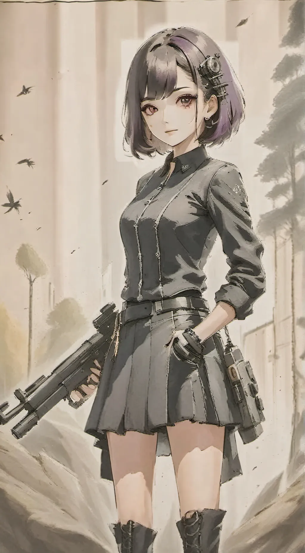 ai character: Uzi Doorman background