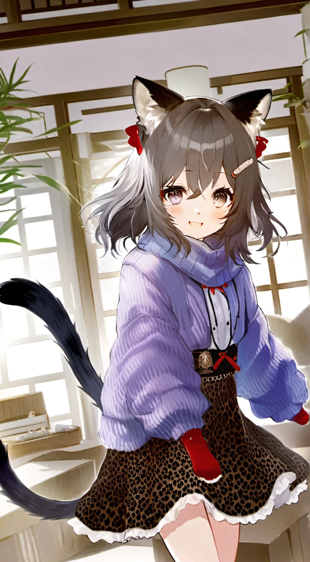 ai character: Spot the Leopard Furry background