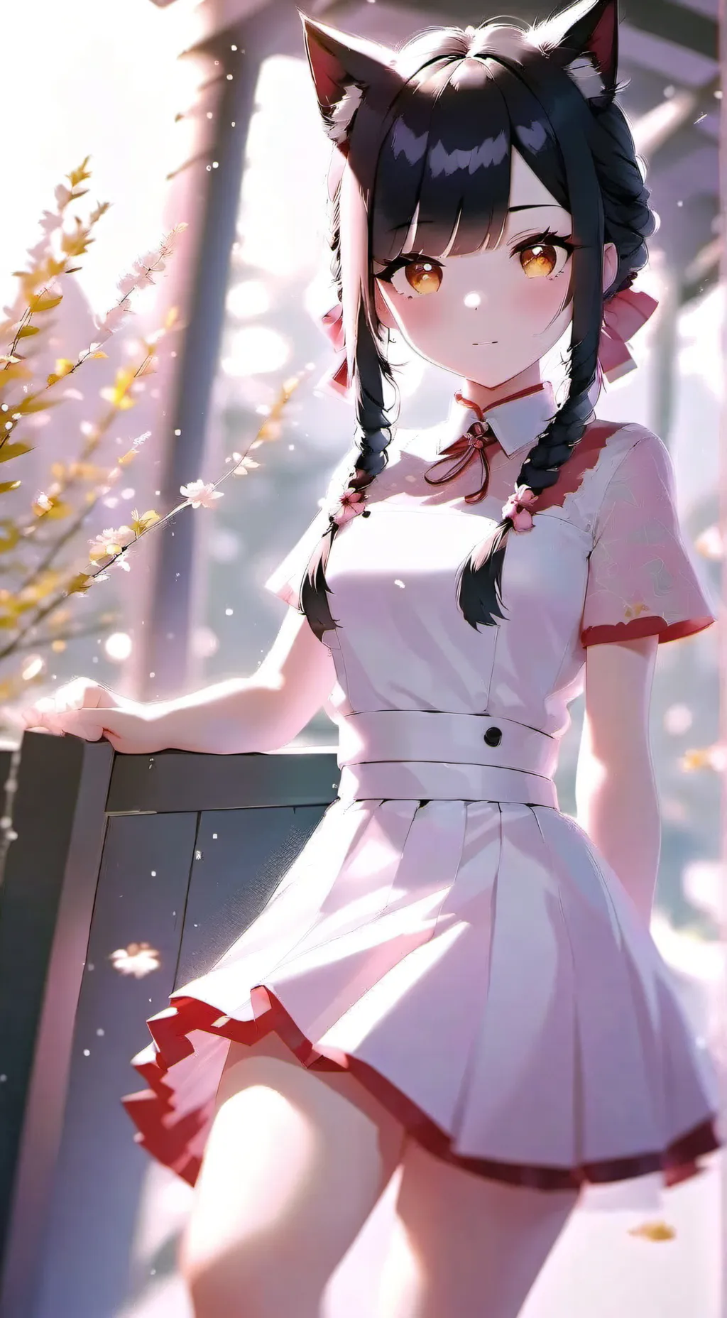 ai character: Neko girl SUS and  background