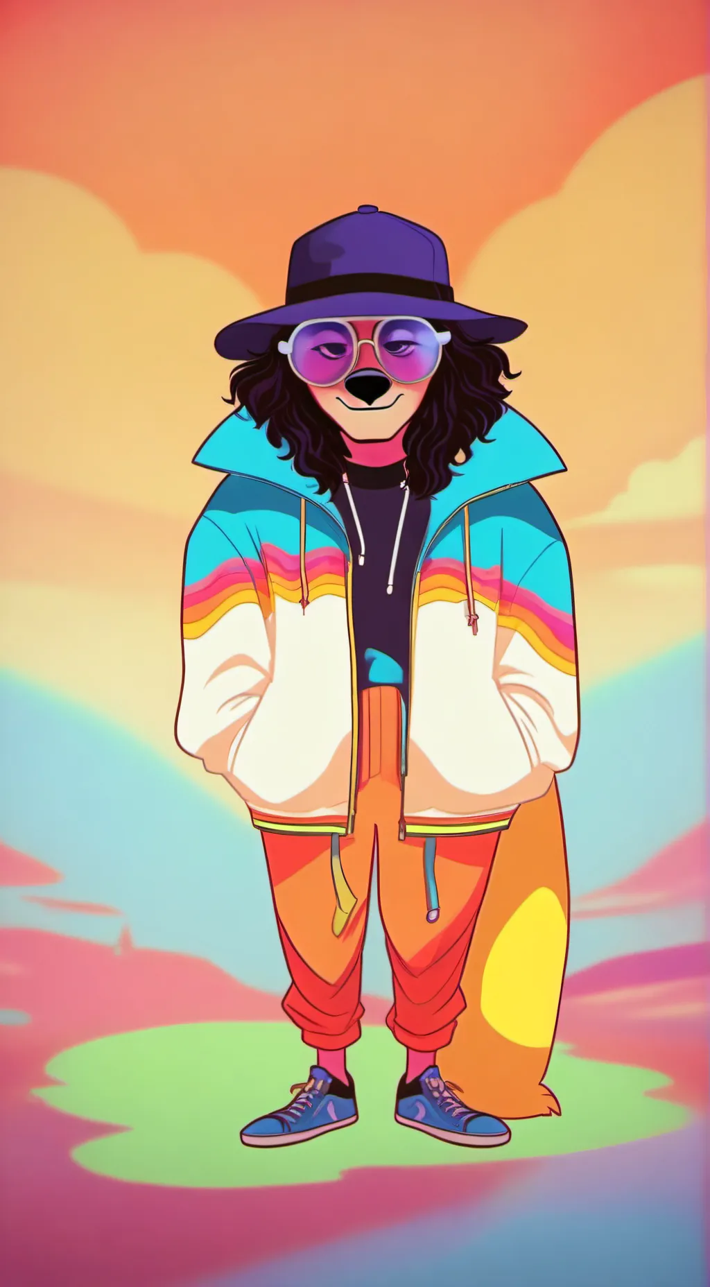 ai character: therian❤️🤓 background