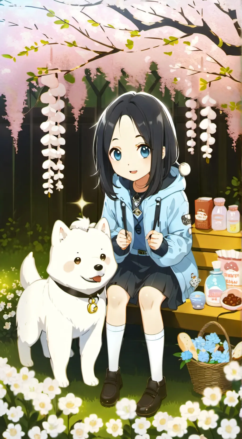 ai character: cinnamoroll!!!!!!! background