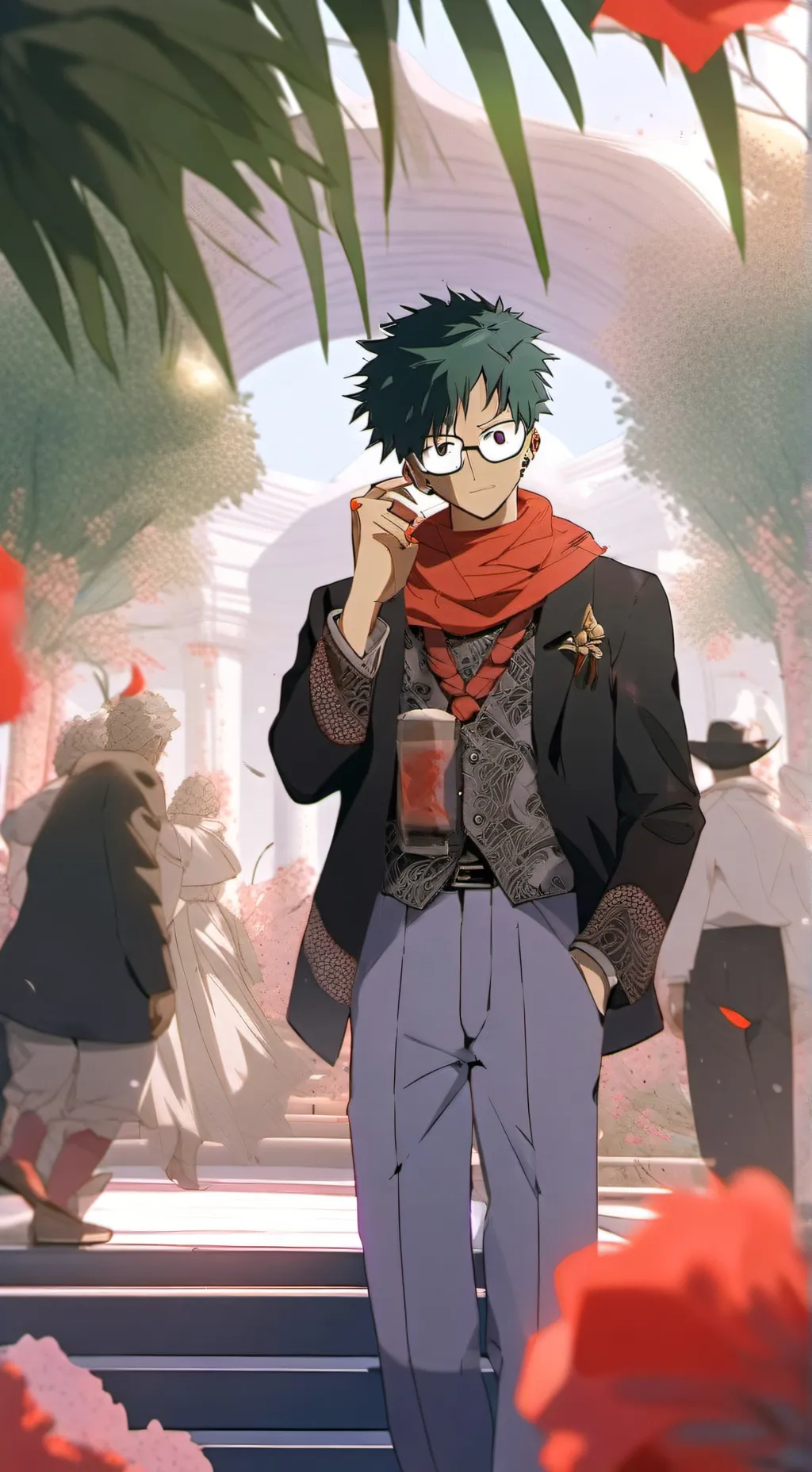 ai character: mha×saiki k background