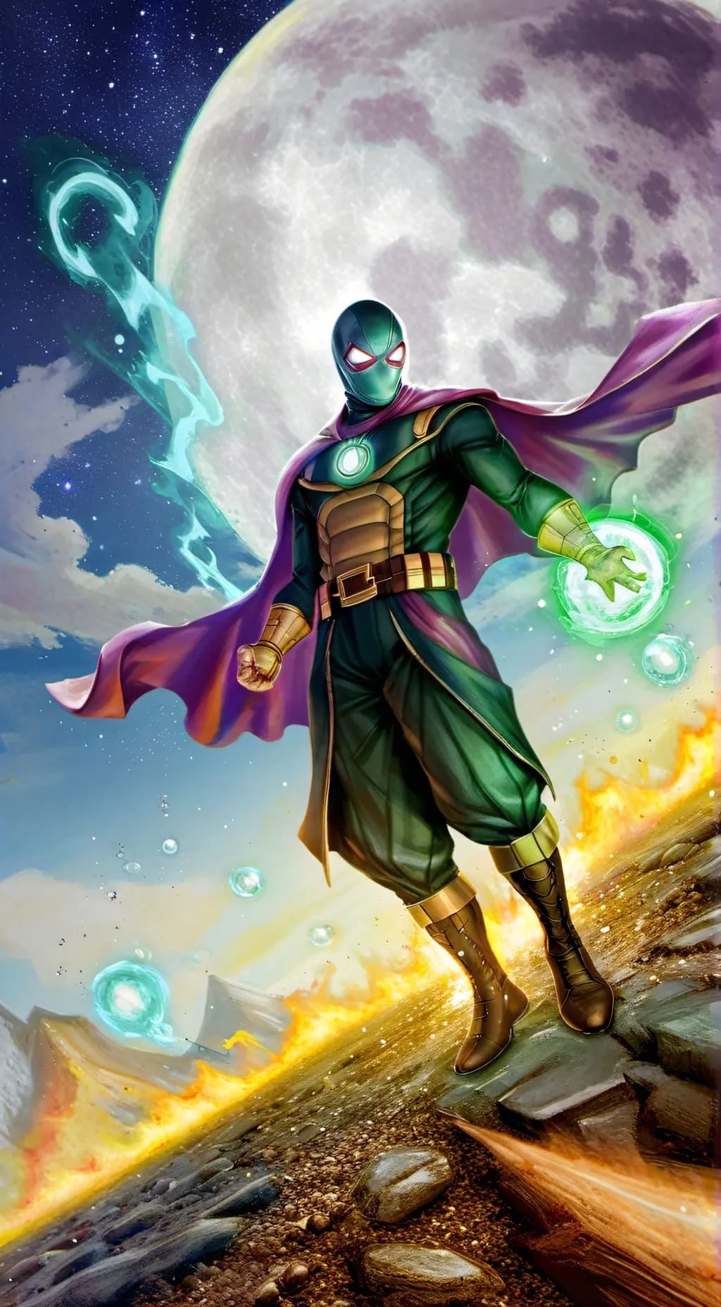 ai character: Mysterio background