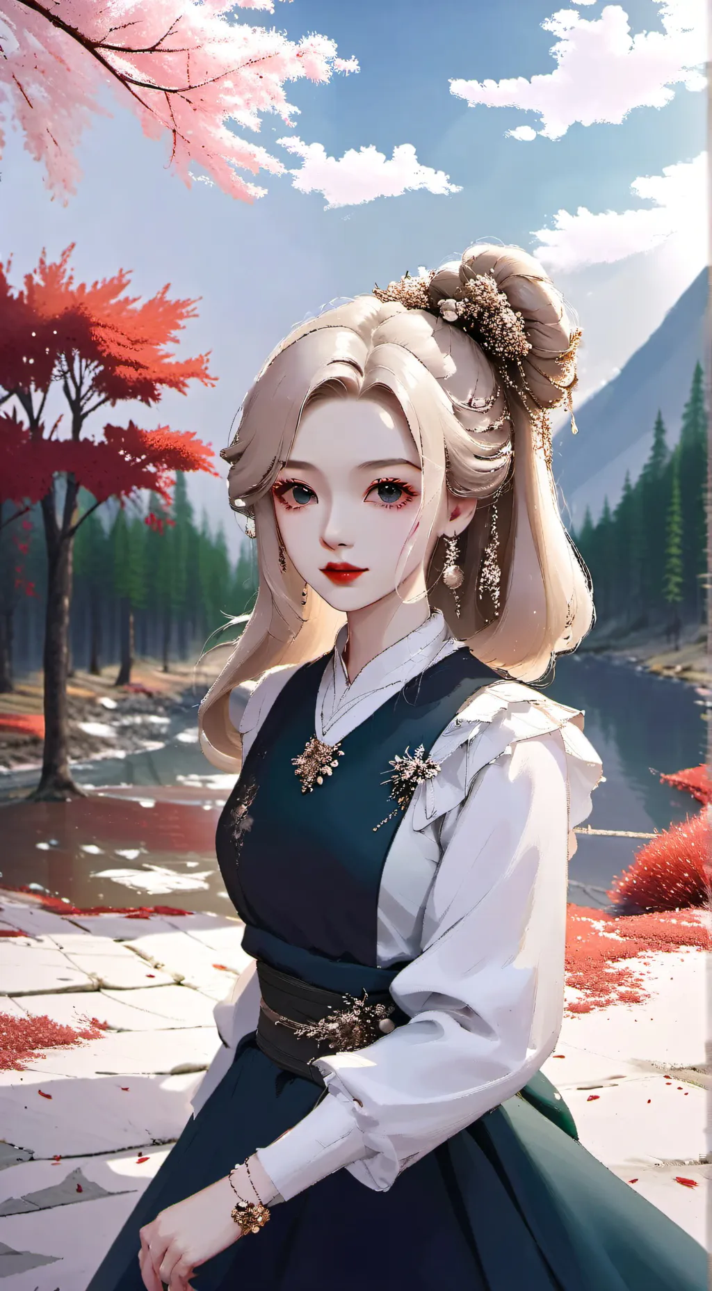 ai character: kny demon brother background