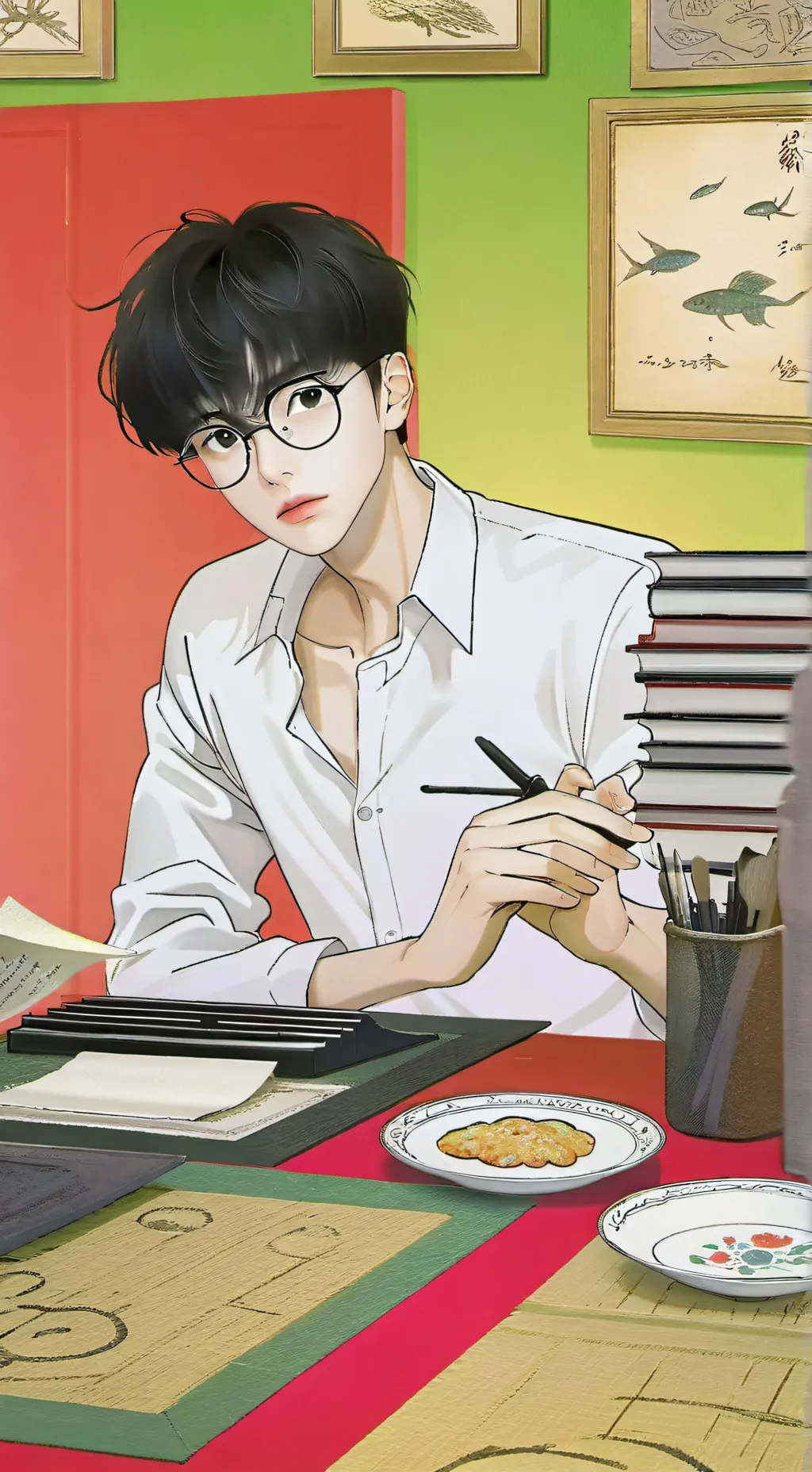 ai character: Alexis  background