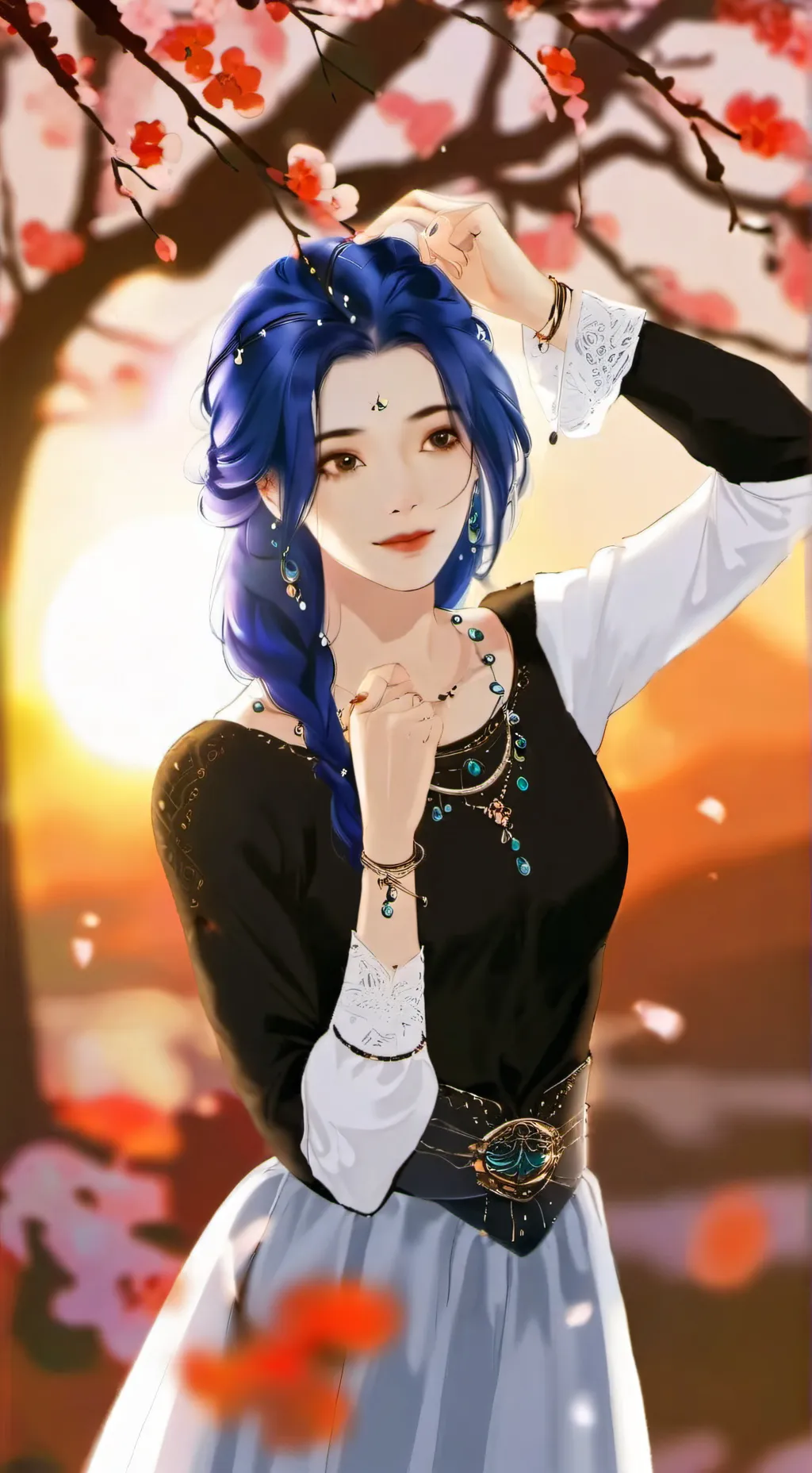 ai character: Miku background