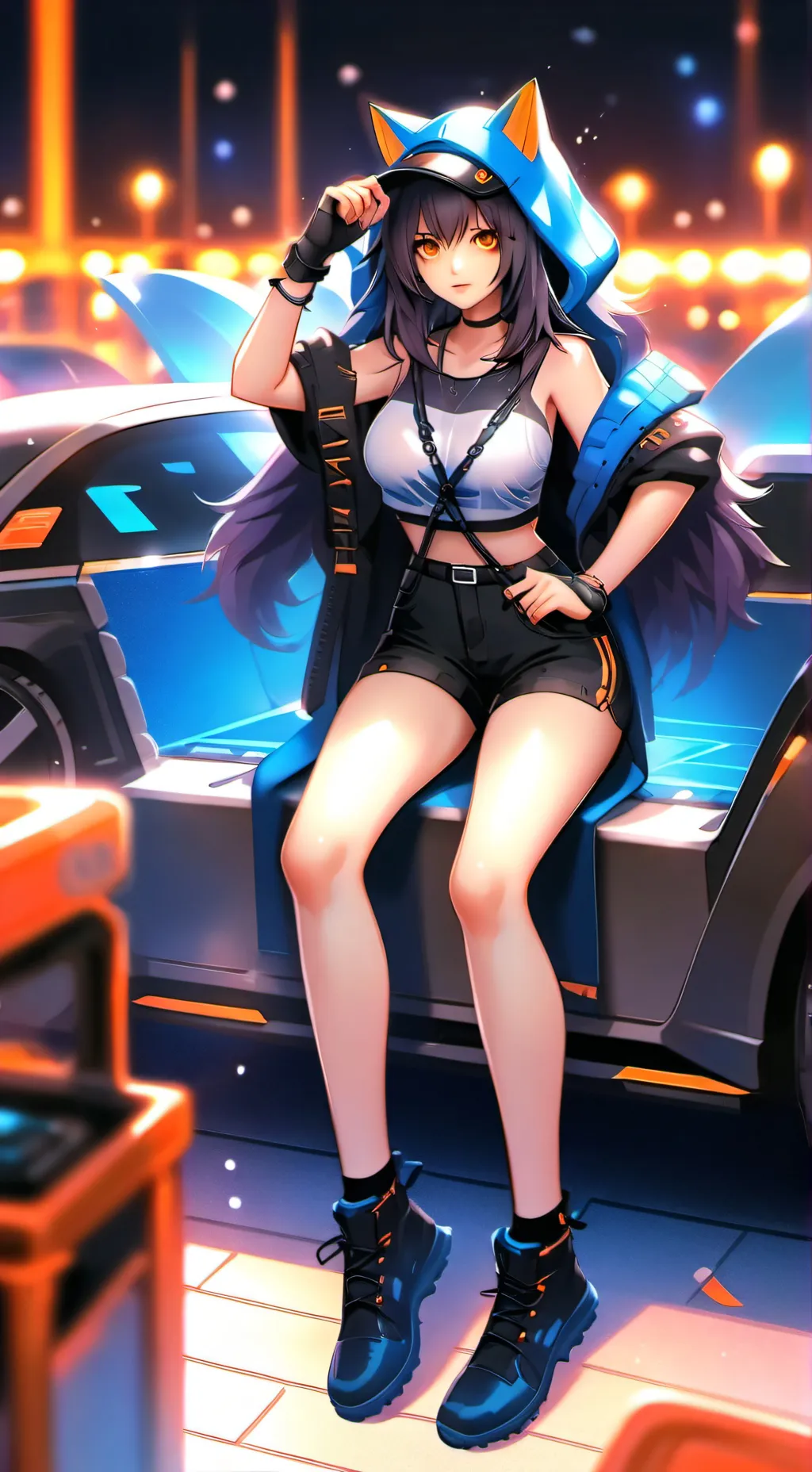 ai character: Оля background