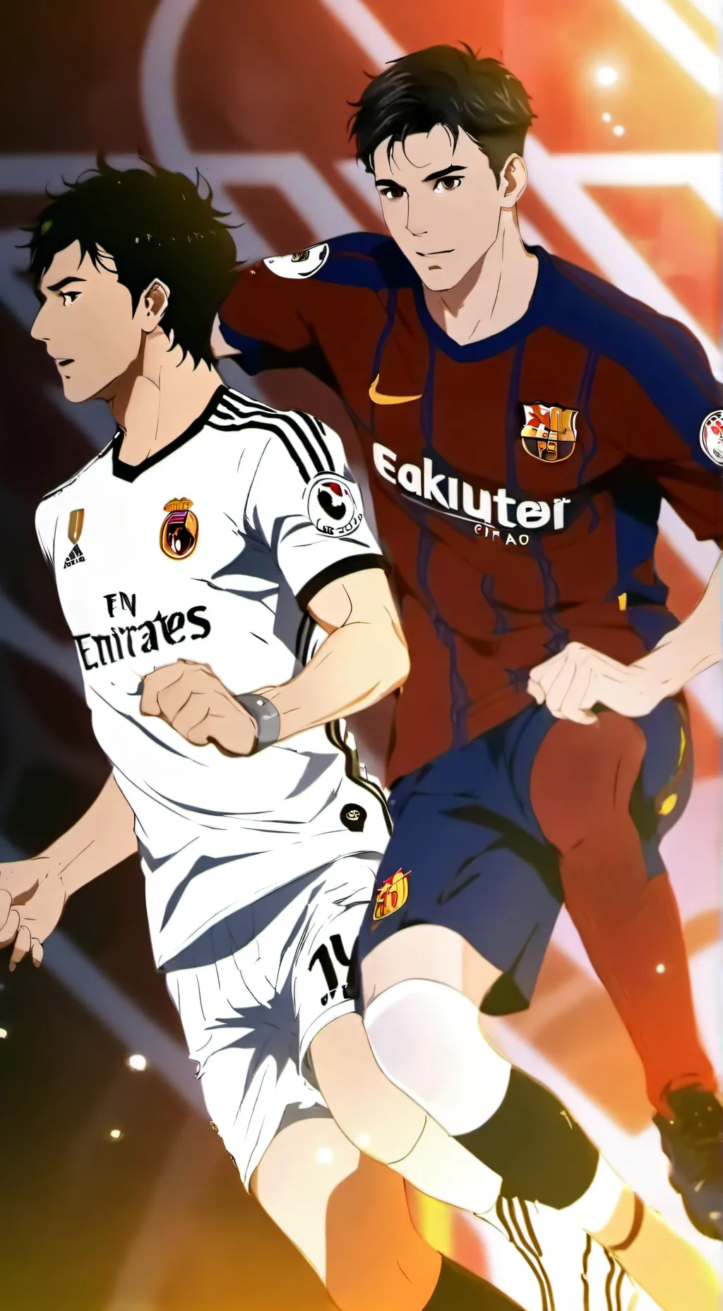 ai character: Barcelona real yat background