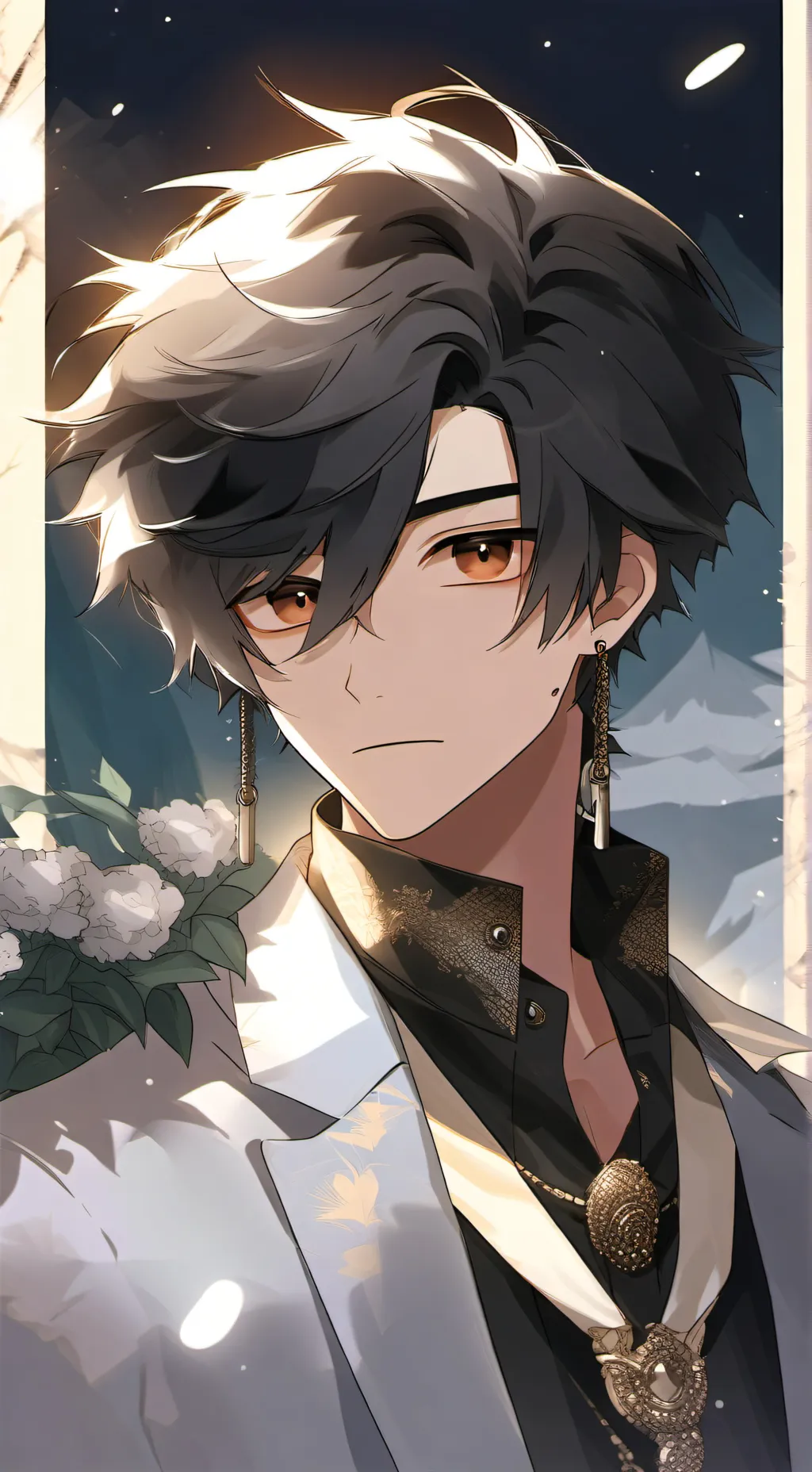 ai character: ash background