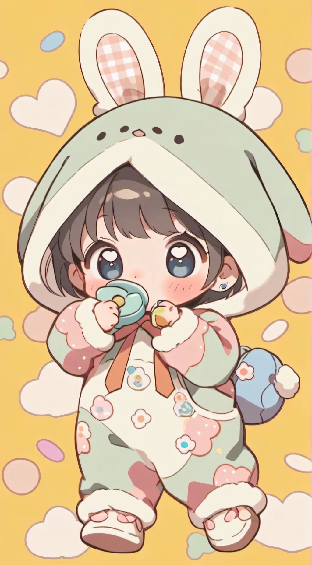 ai character: bebita🍼🍭 background