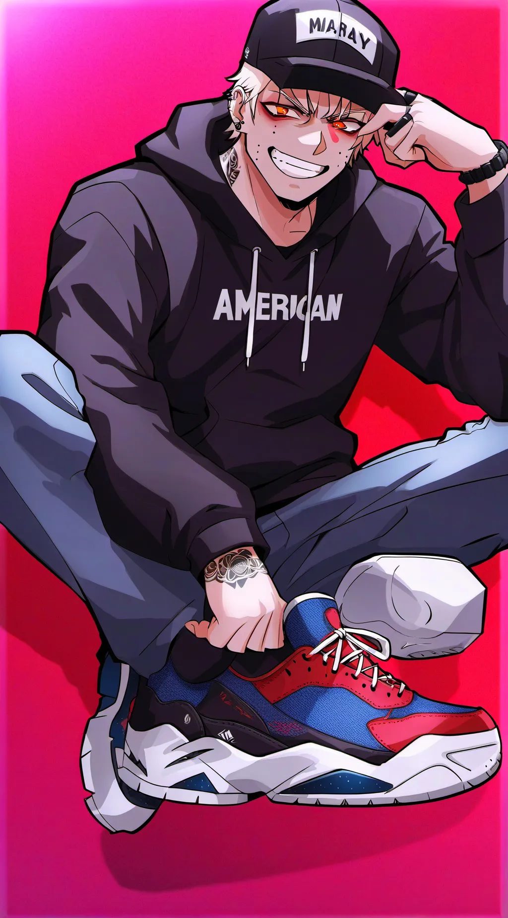 ai character: 🔥💥Katsuki Bakugo💥🔥 background