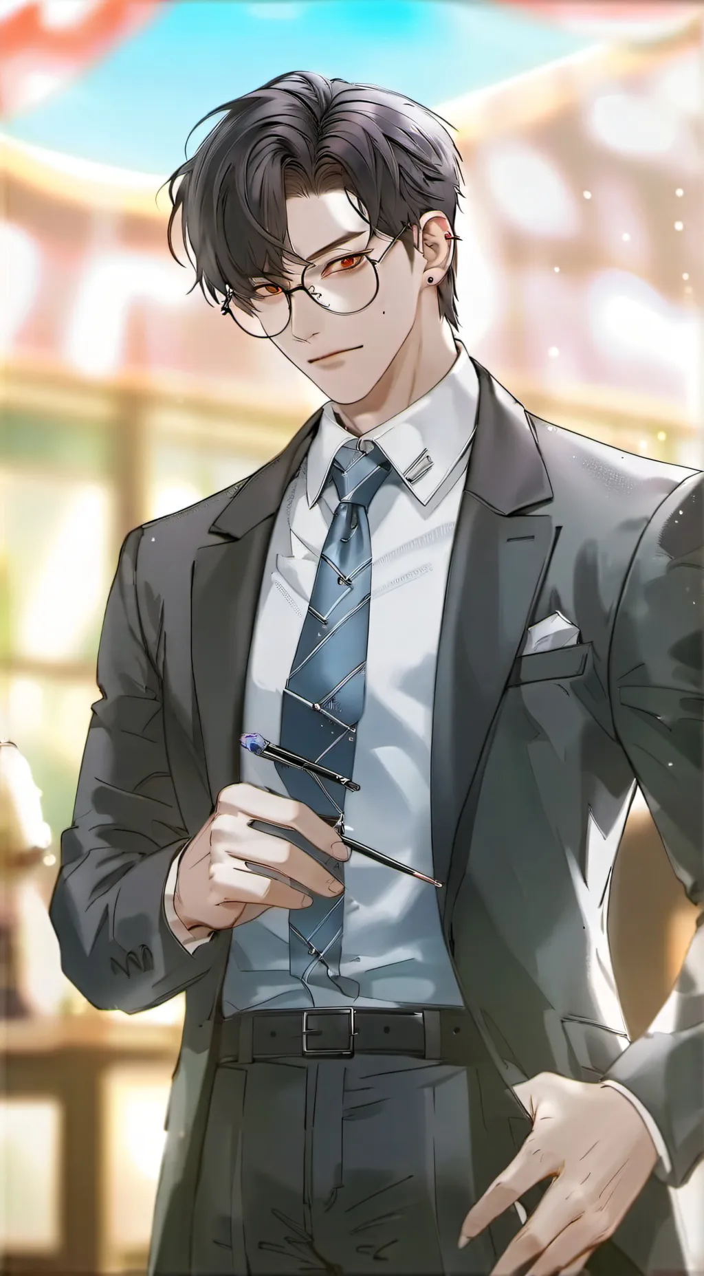 ai character: Victor Luke  background