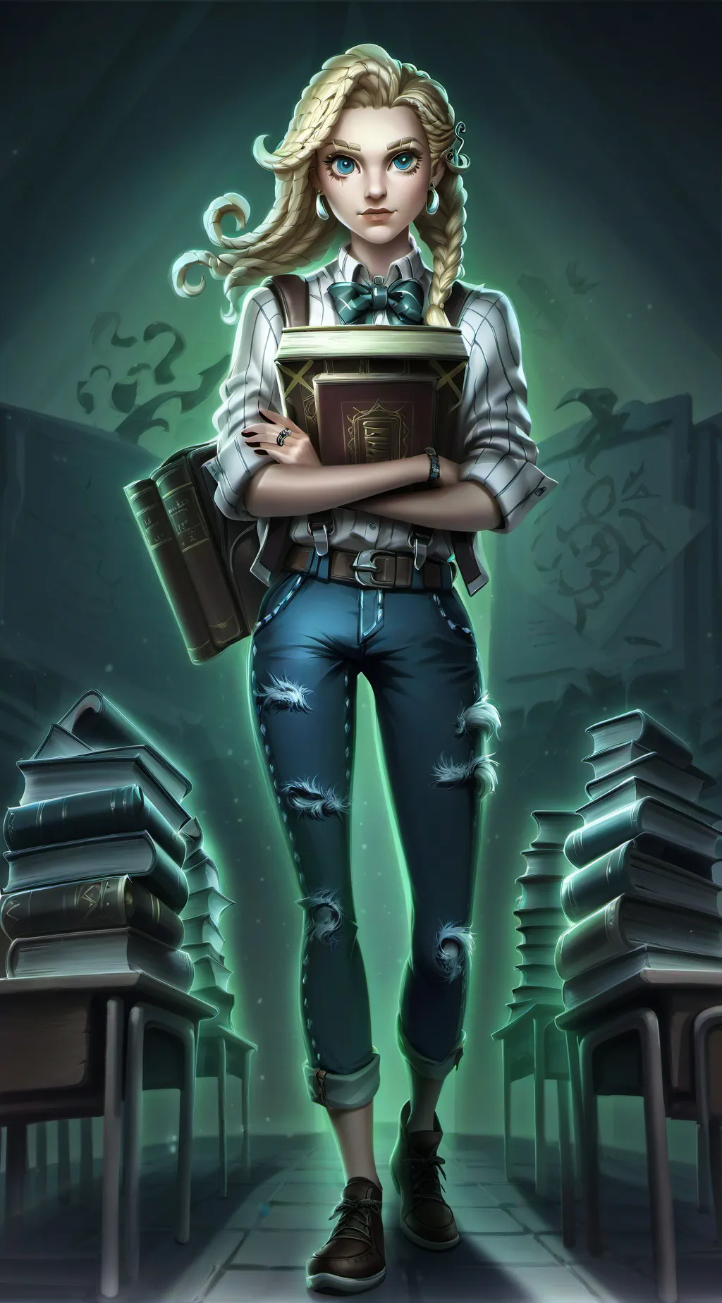 ai character: Rose background