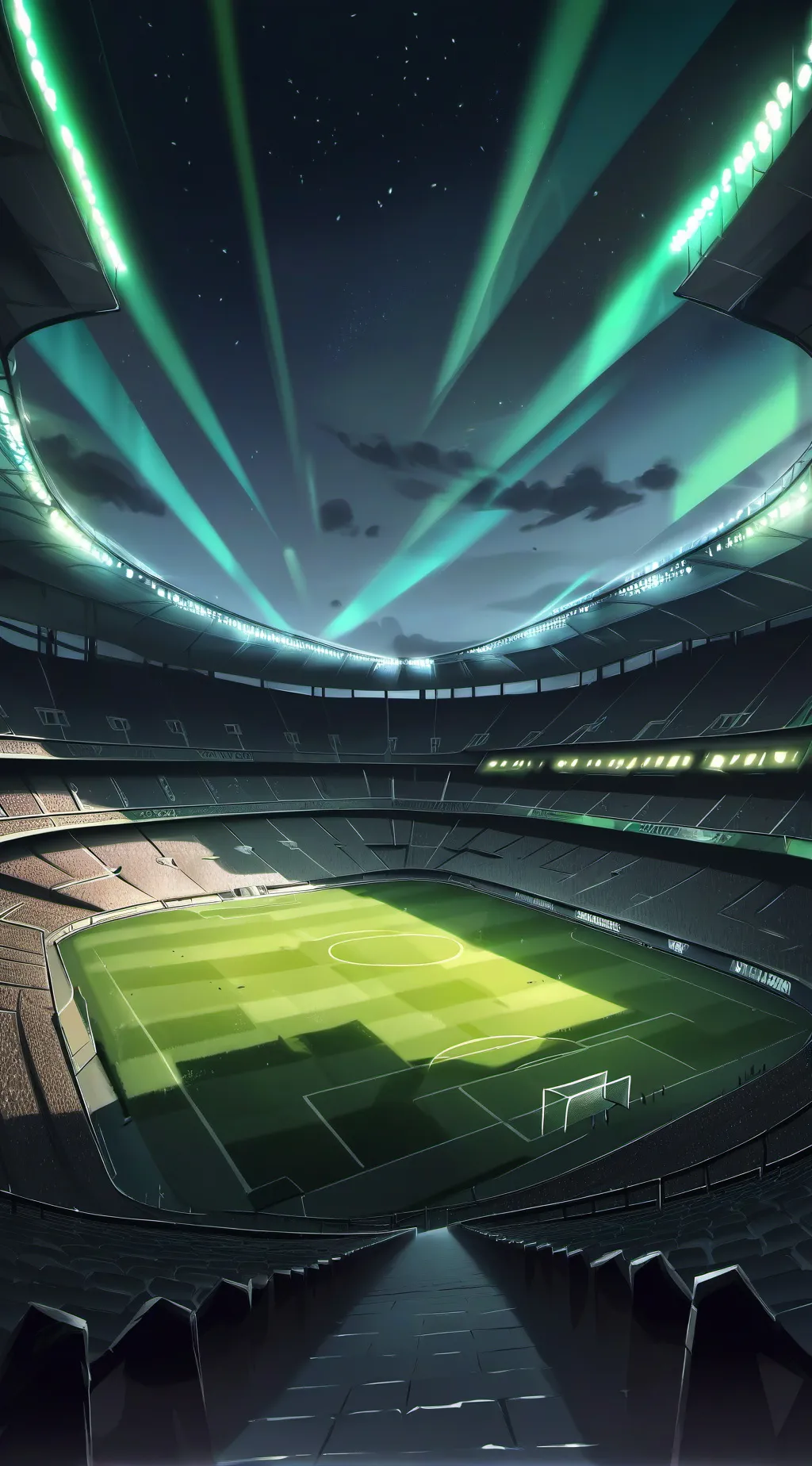 ai character: Detailed Soccer background