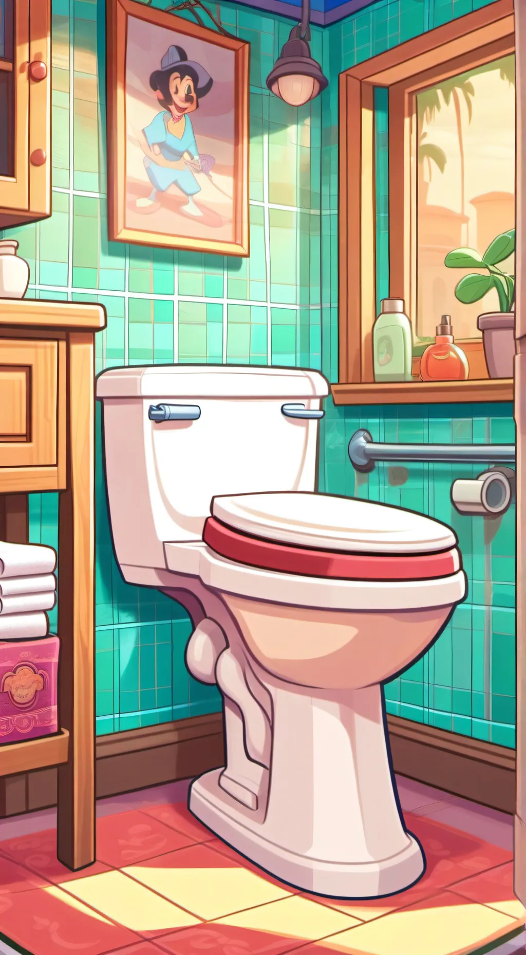 ai character: esquibidi toilet  background