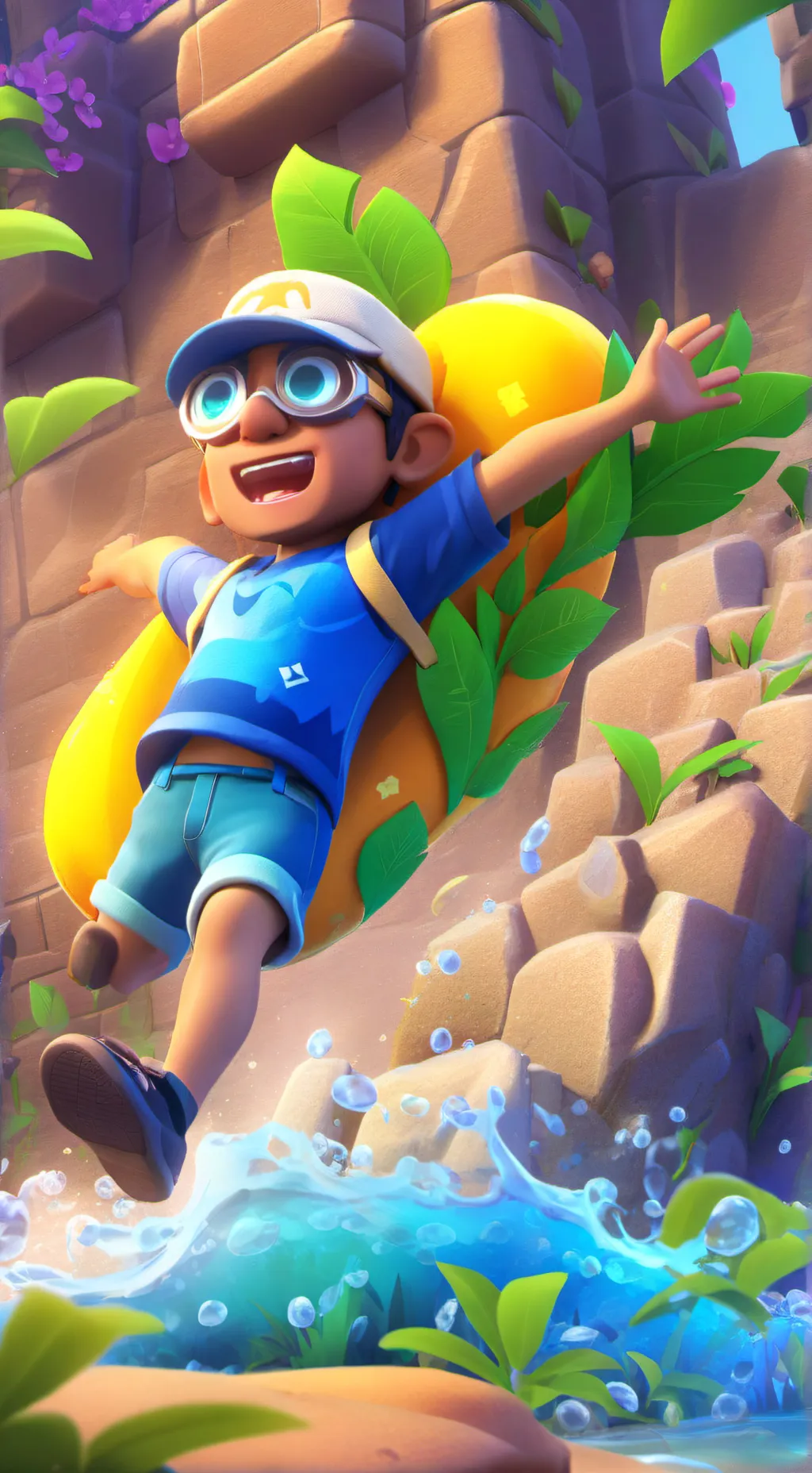 ai character: melon background