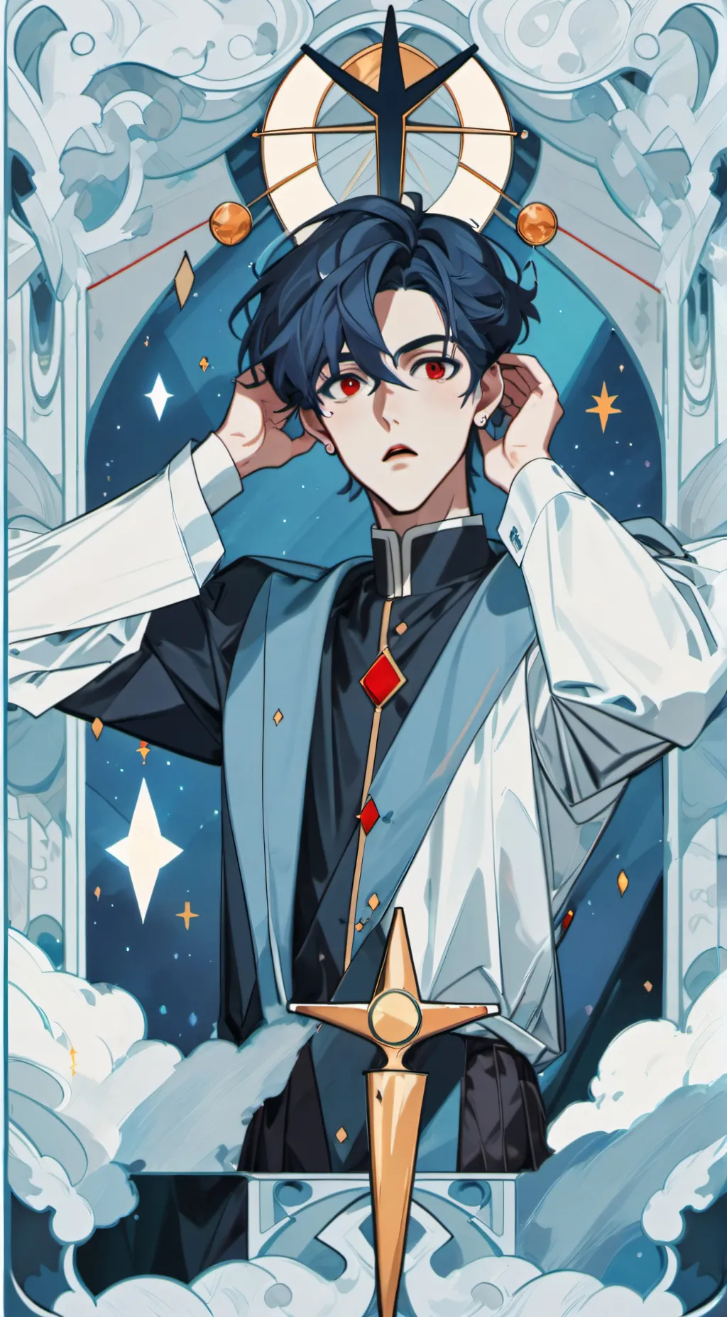 ai character: Moon's back!! background