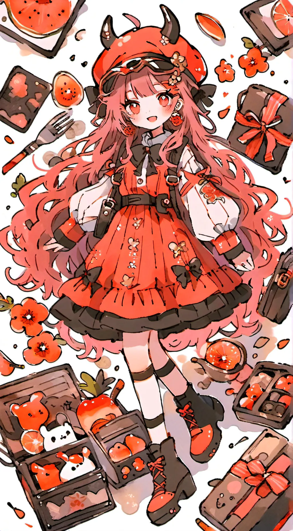 ai character: gacha heat background