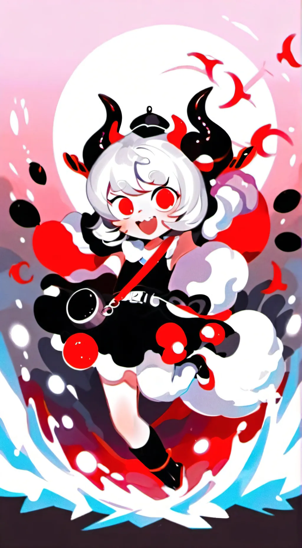 ai character: CANDY APPLE COOKIE background