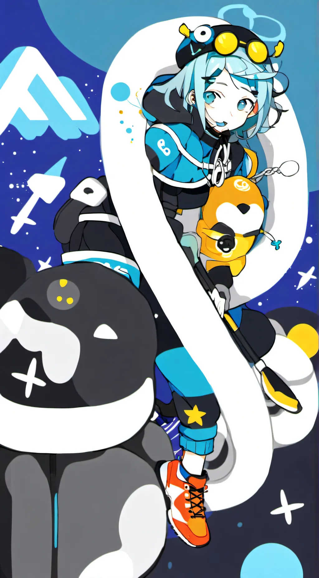 ai character: shelly&astro background