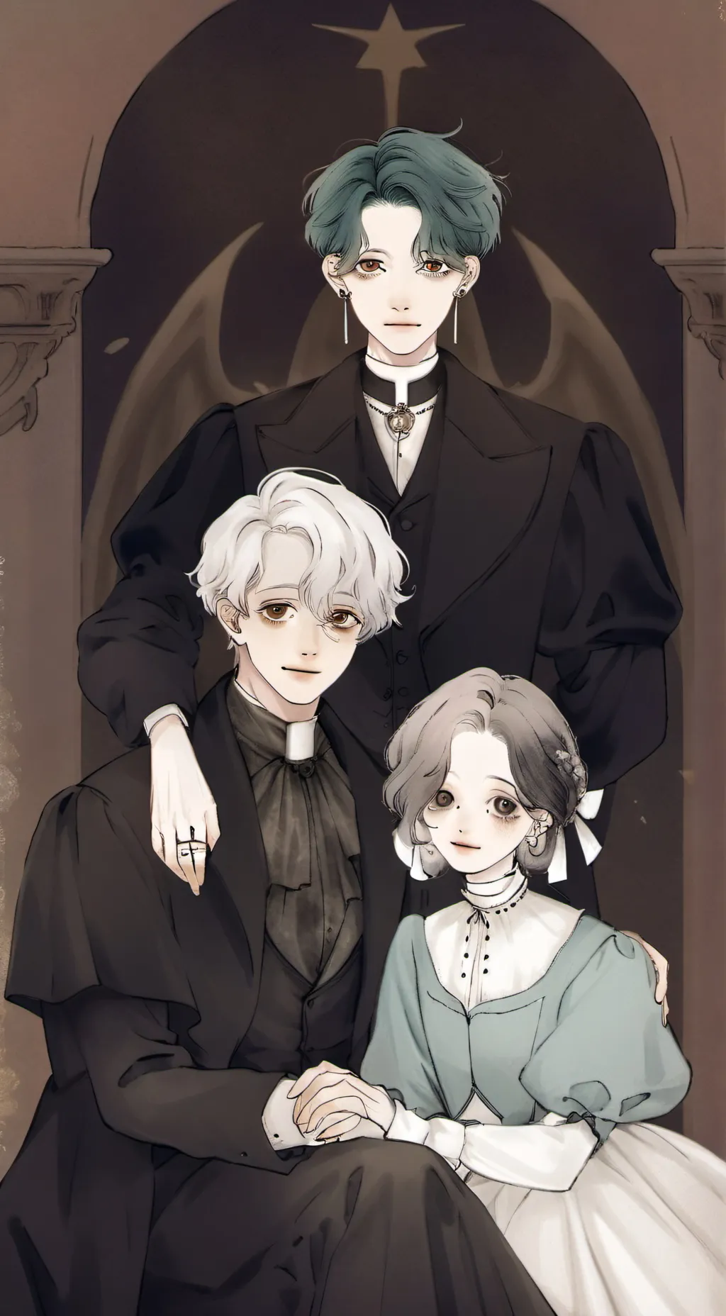 ai character: Aurora background