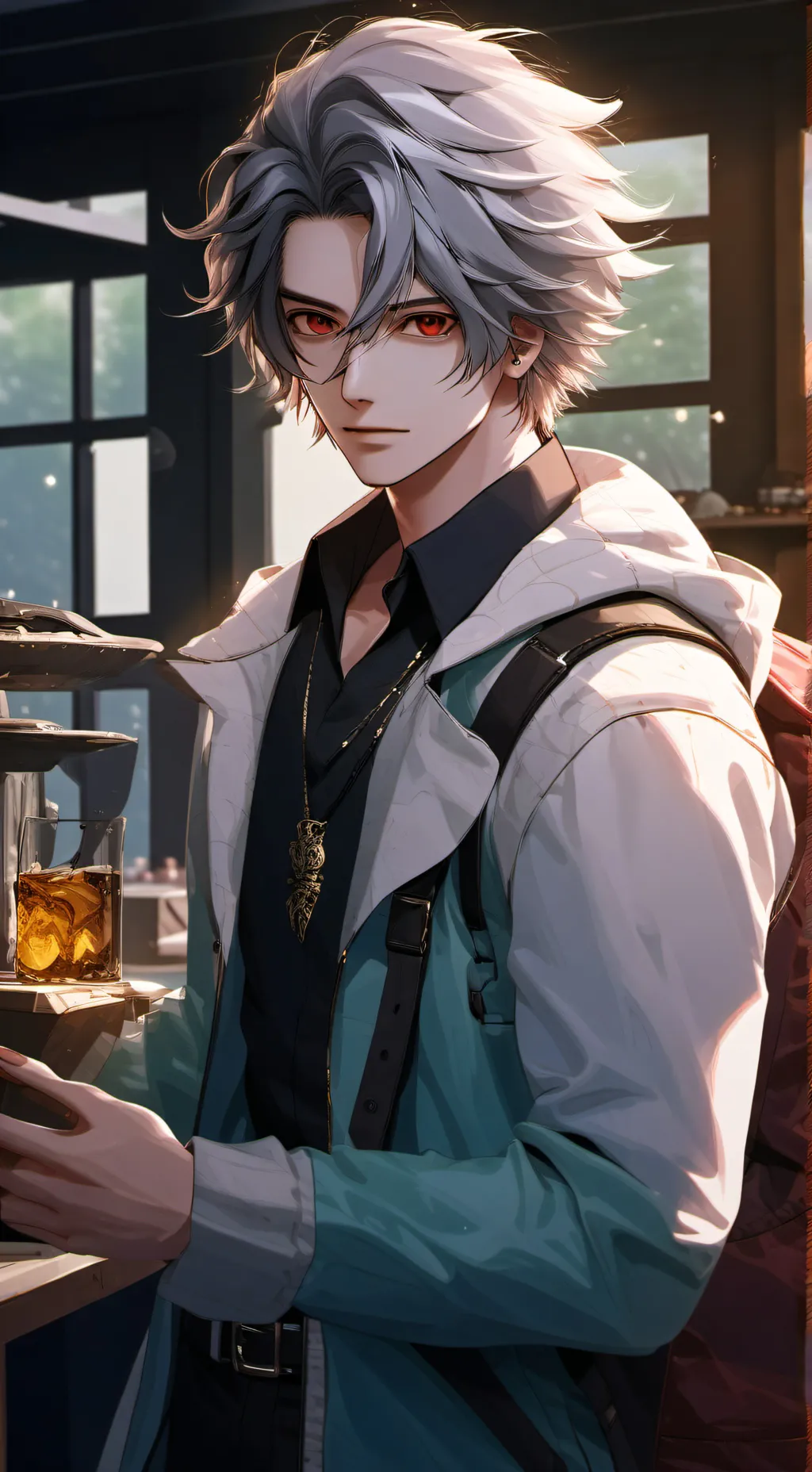 ai character: Somebody background