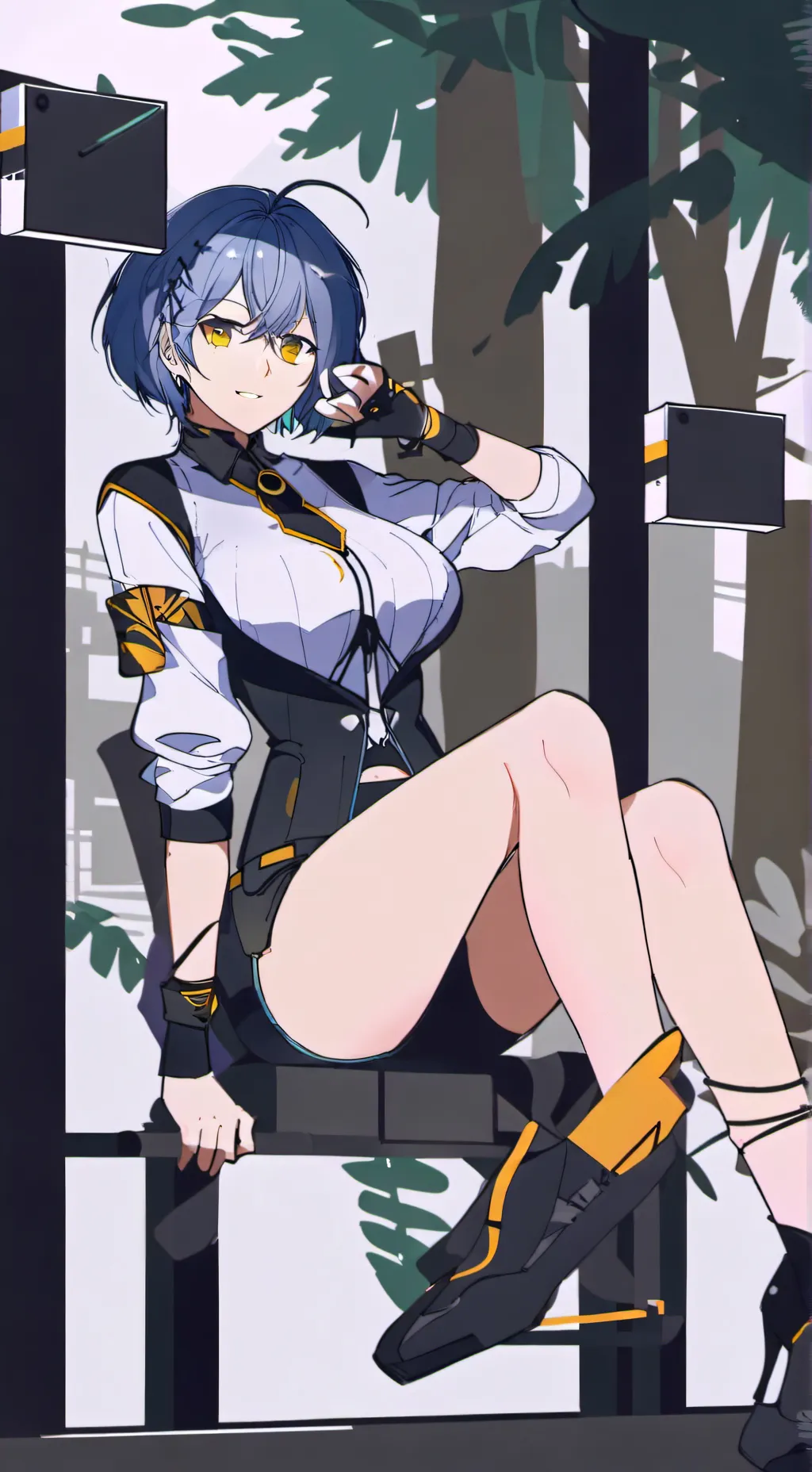 ai character: Мина background