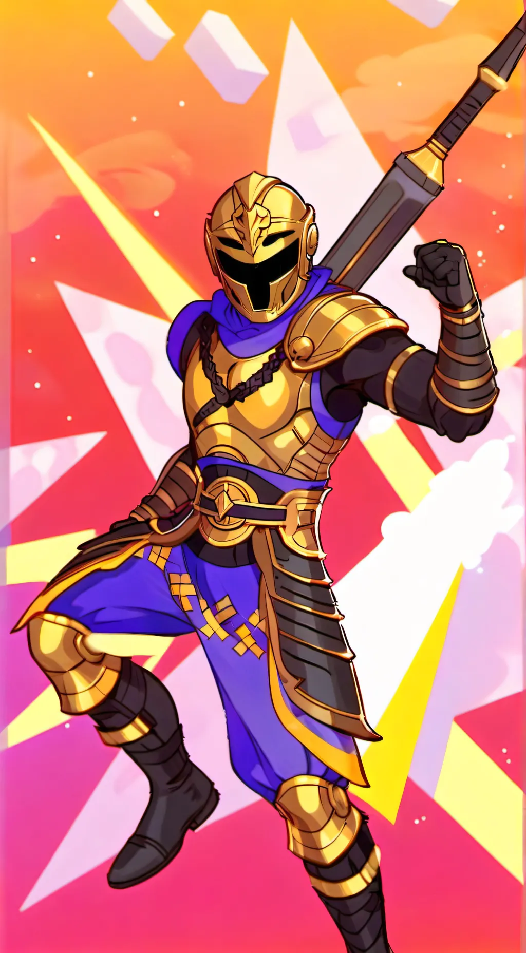 ai character: Gilded guy x Oxob background