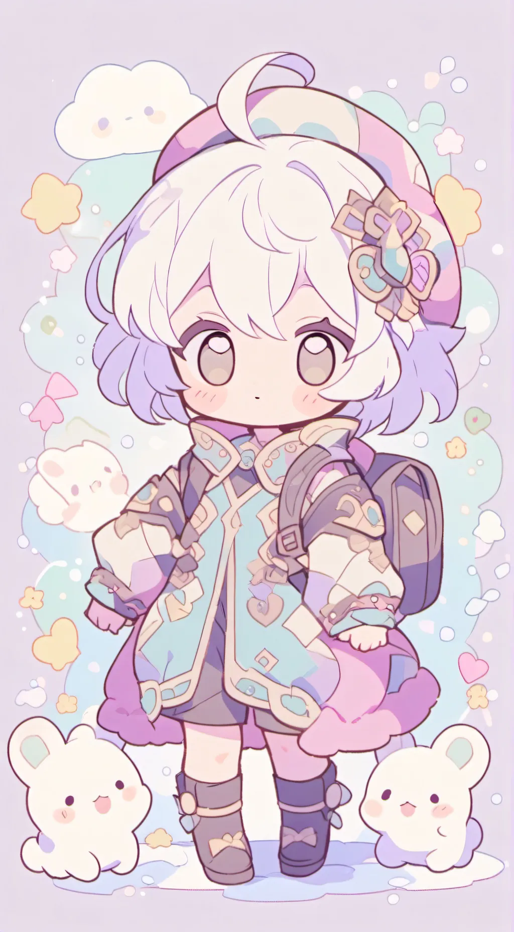 ai character: bebe pesada background