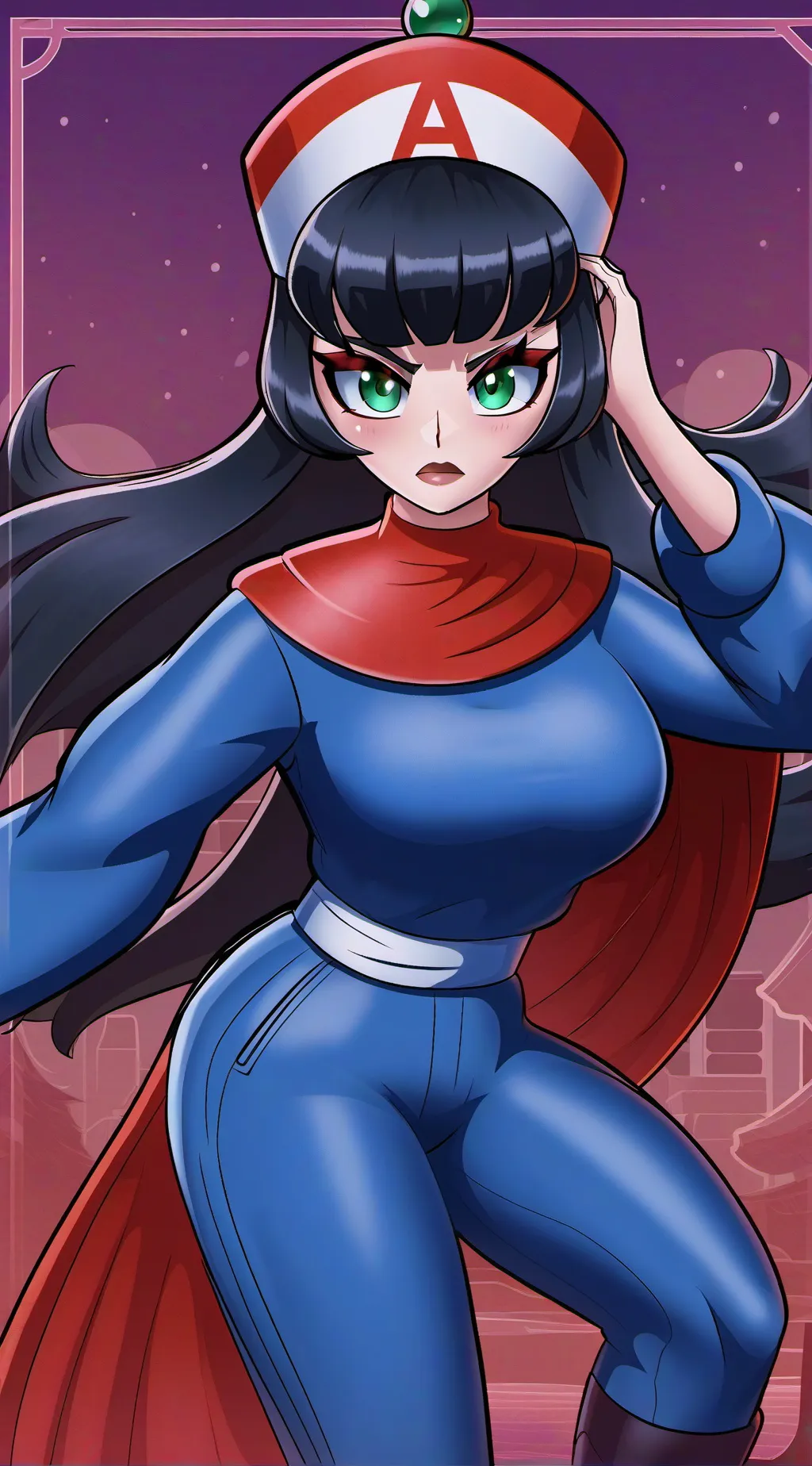 ai character: O show com pico background